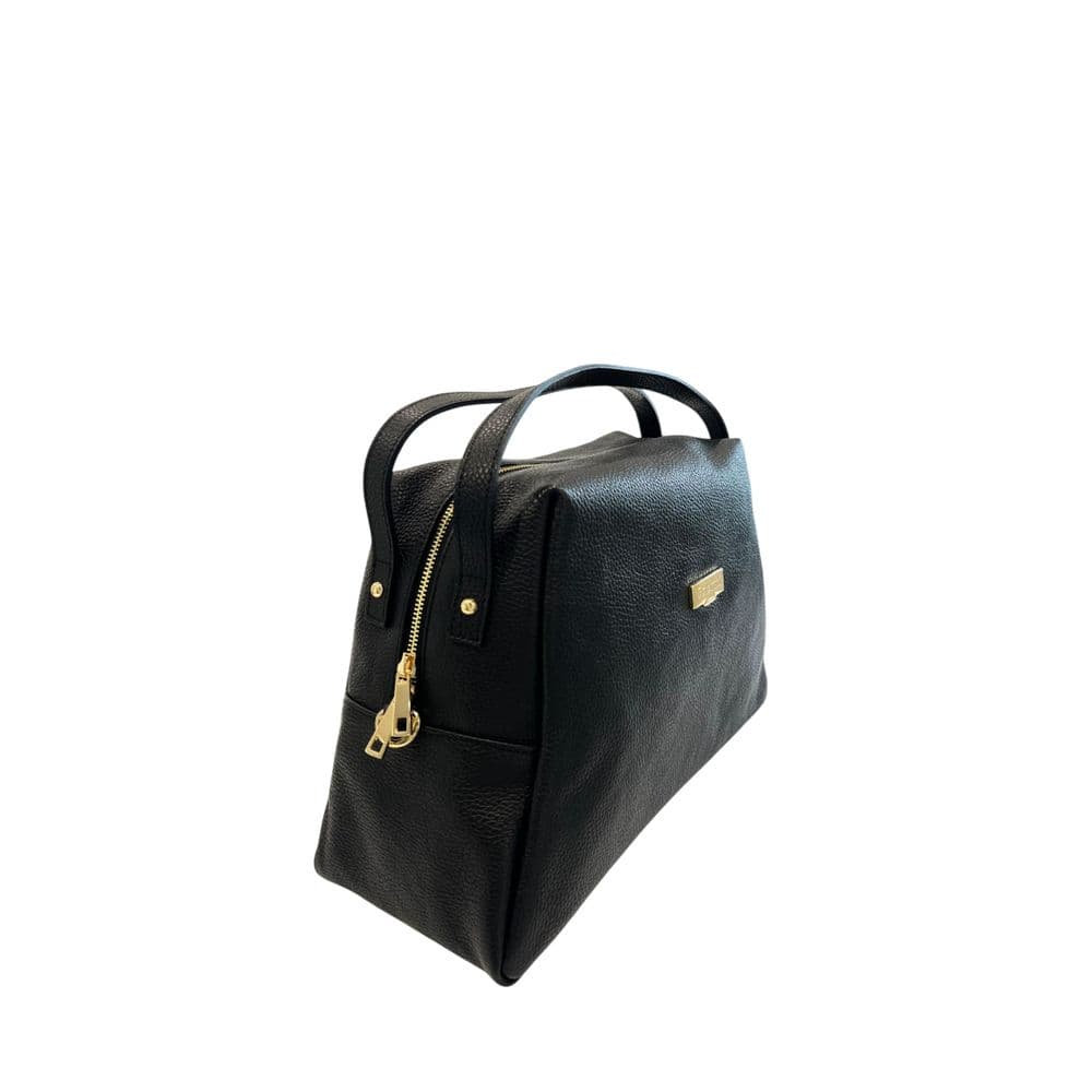 Black Leather Women Bag - 2