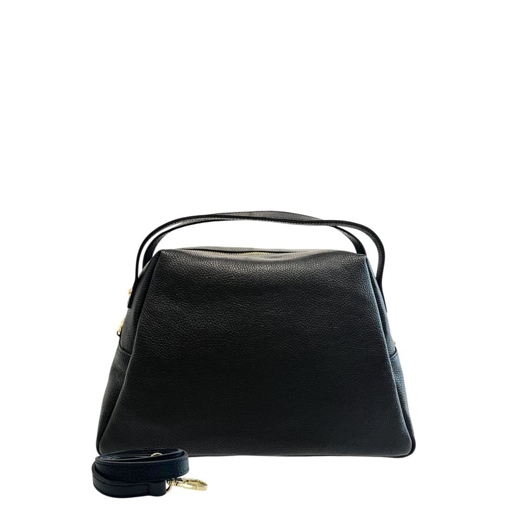 Black Leather Women Bag - 3