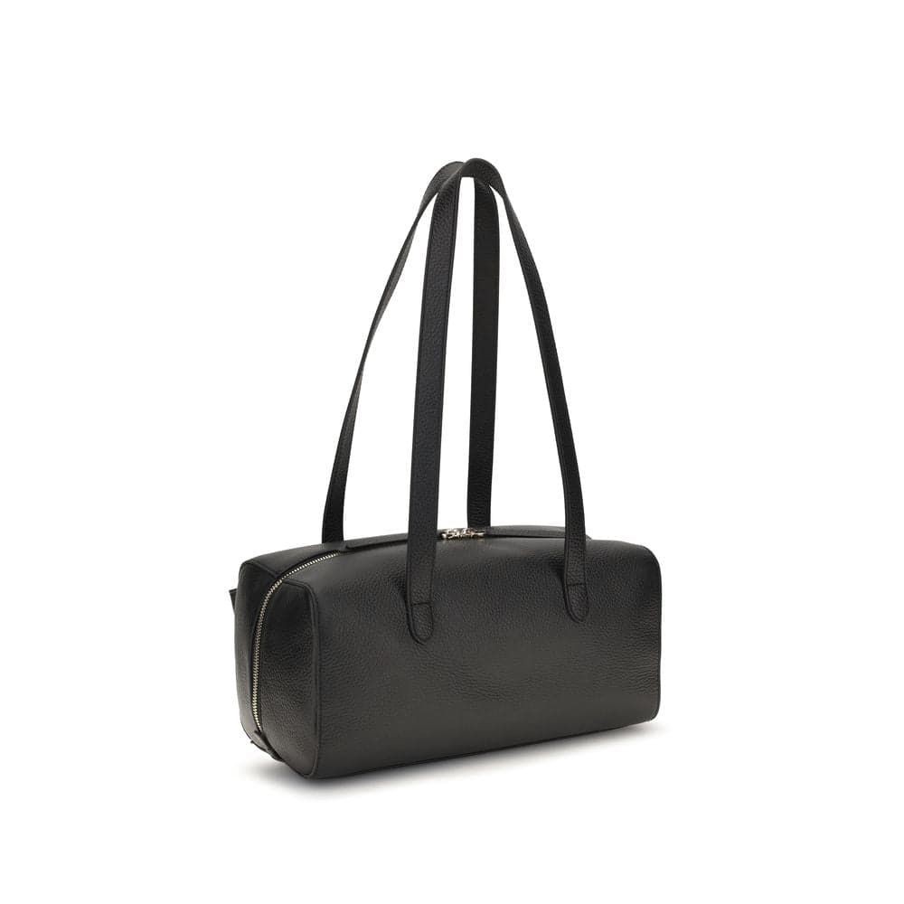 Black Calf Leather Bos Taurus Shoulder Bag - 3