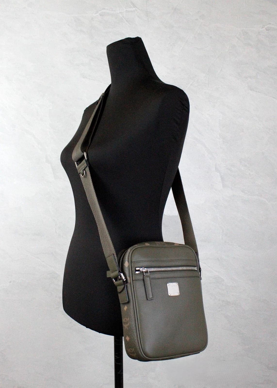 MCM Visetos Leather Camera Crossbody Bag - 2