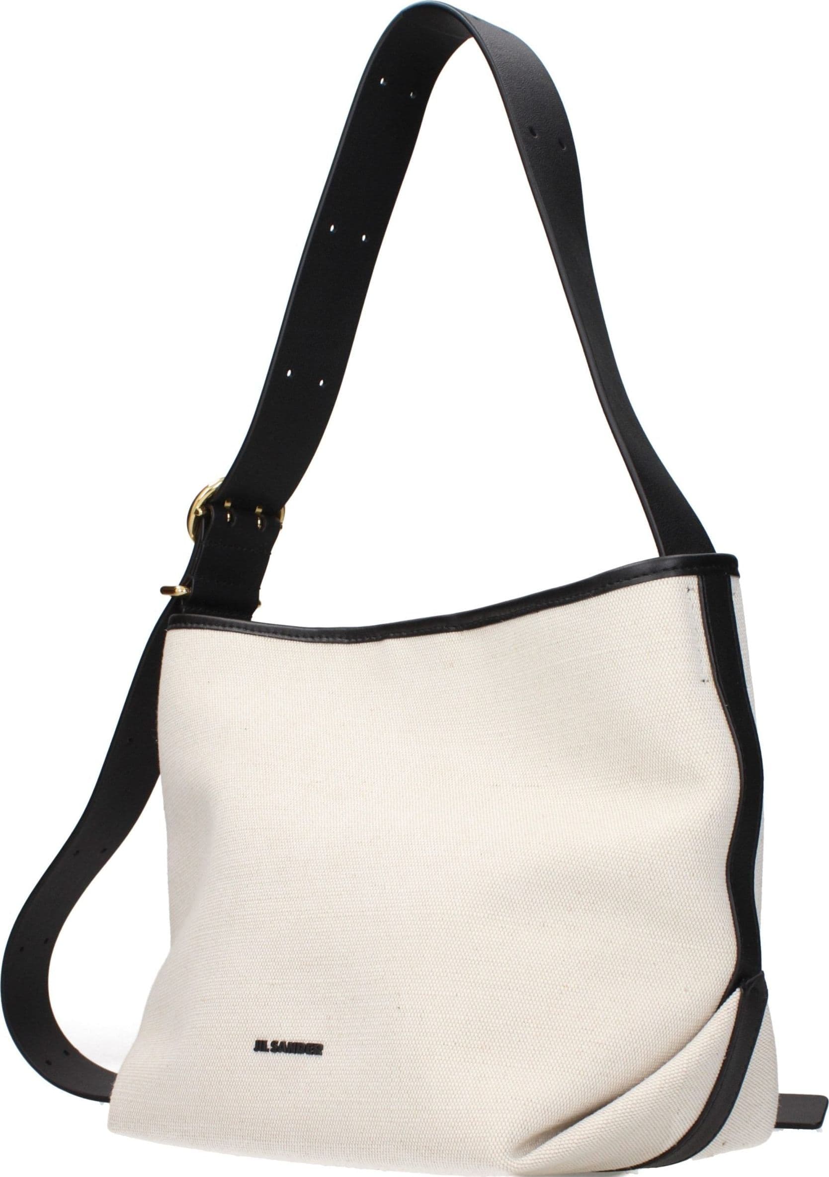 Beige Fabric Crossbody Bag - 2