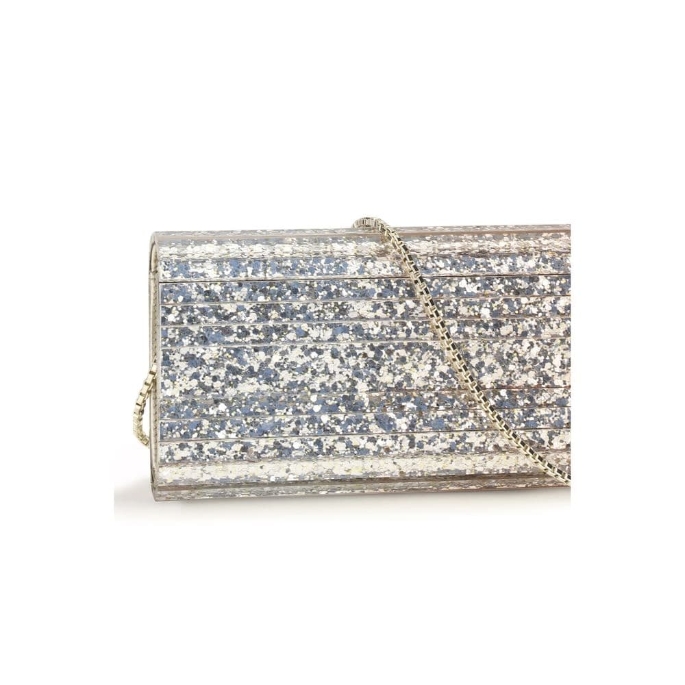 Gold Plexiglass Clutch Bag - 4