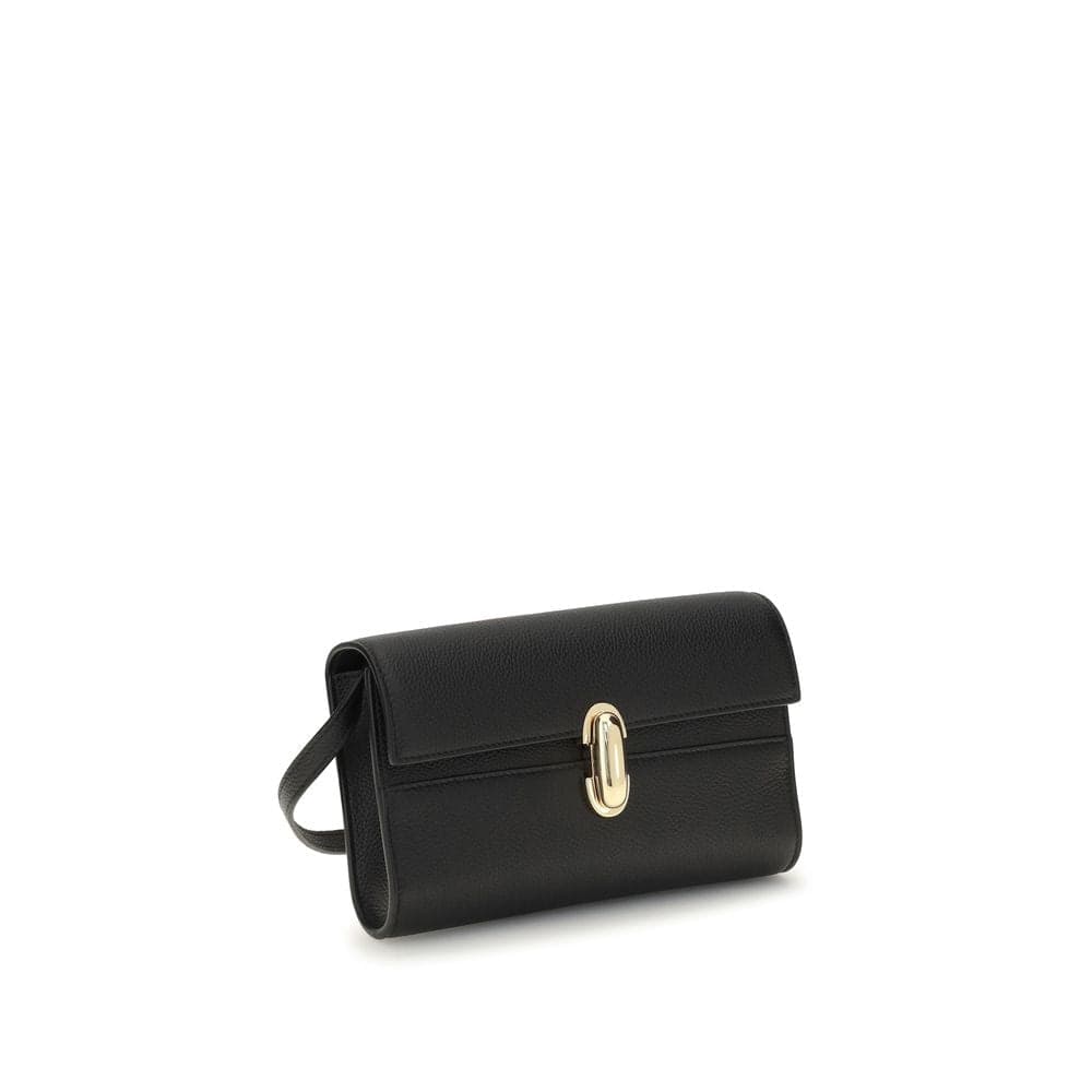Black Calf Leather Bos Taurus Shoulder Bag - 2