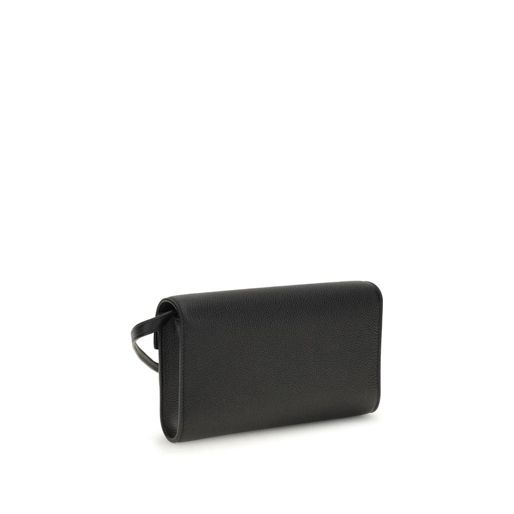 Black Calf Leather Bos Taurus Shoulder Bag - 3