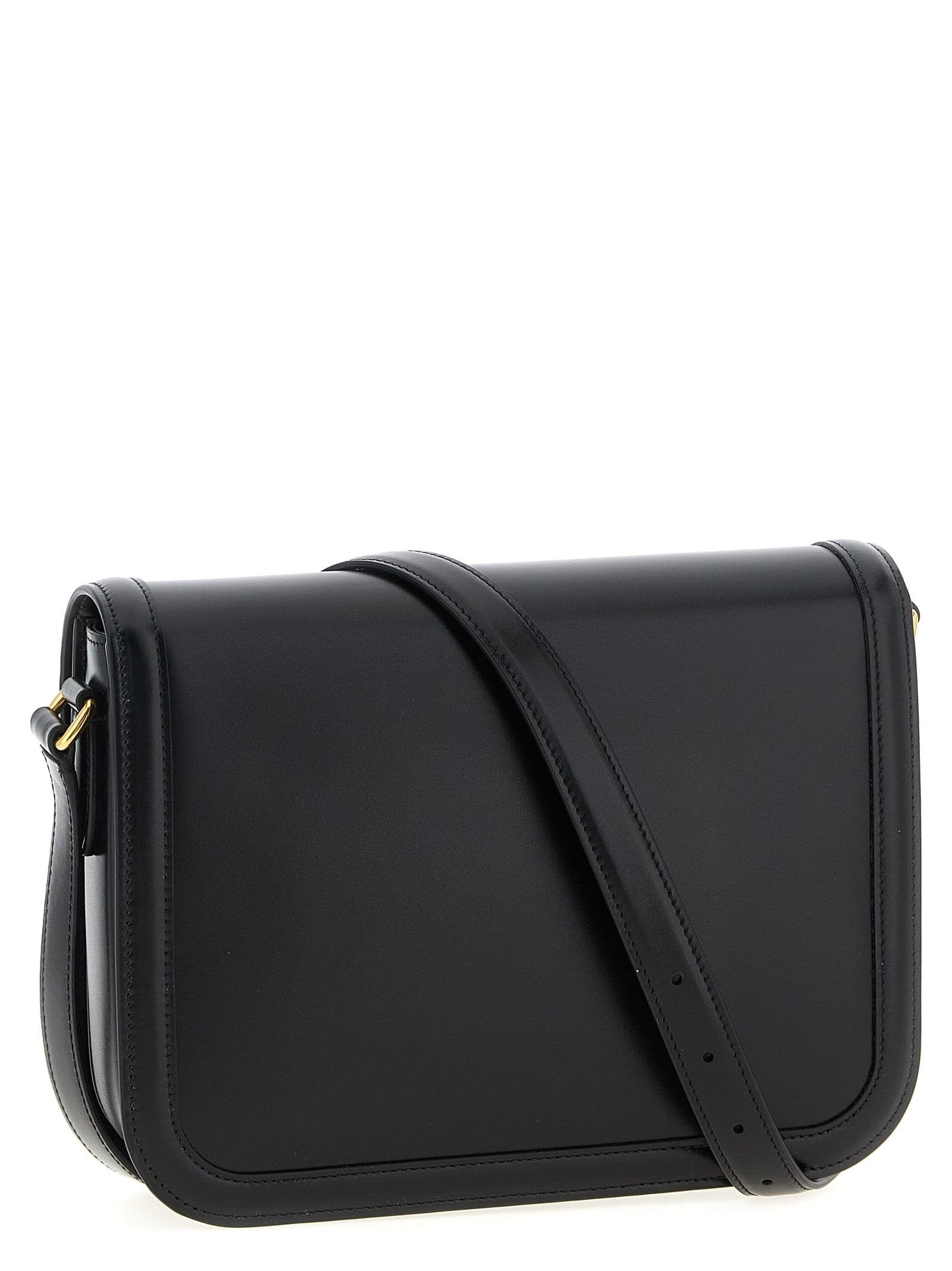 Black Calfskin Shoulder Bag - 2