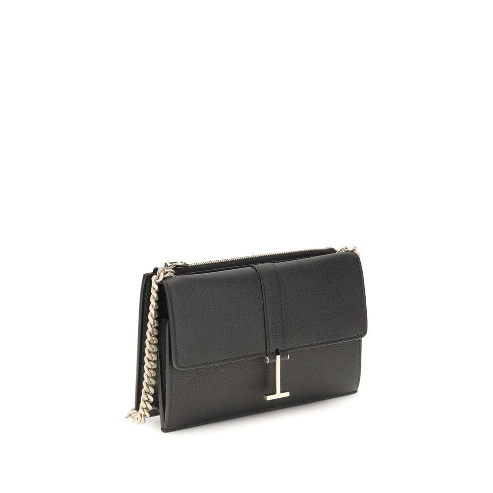 Black Calf Leather Bos Taurus Shoulder Bag - 2