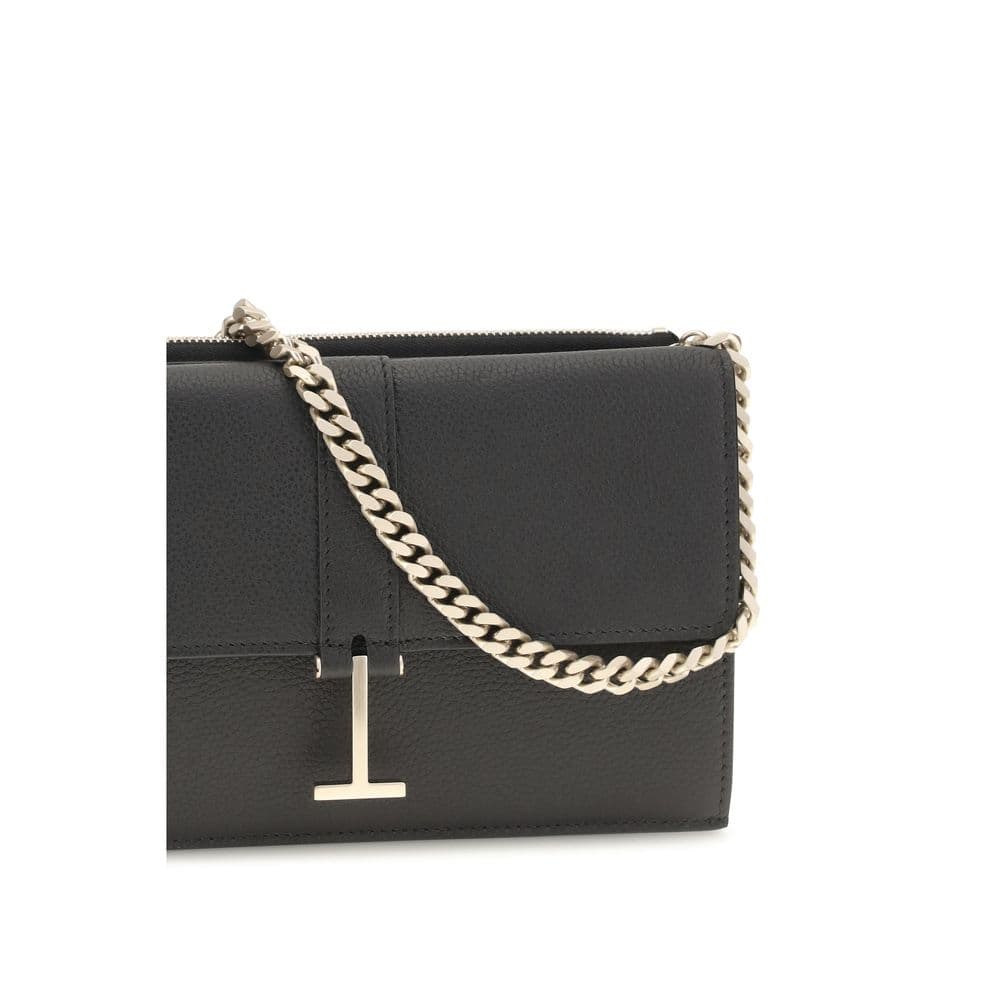 Black Calf Leather Bos Taurus Shoulder Bag - 4