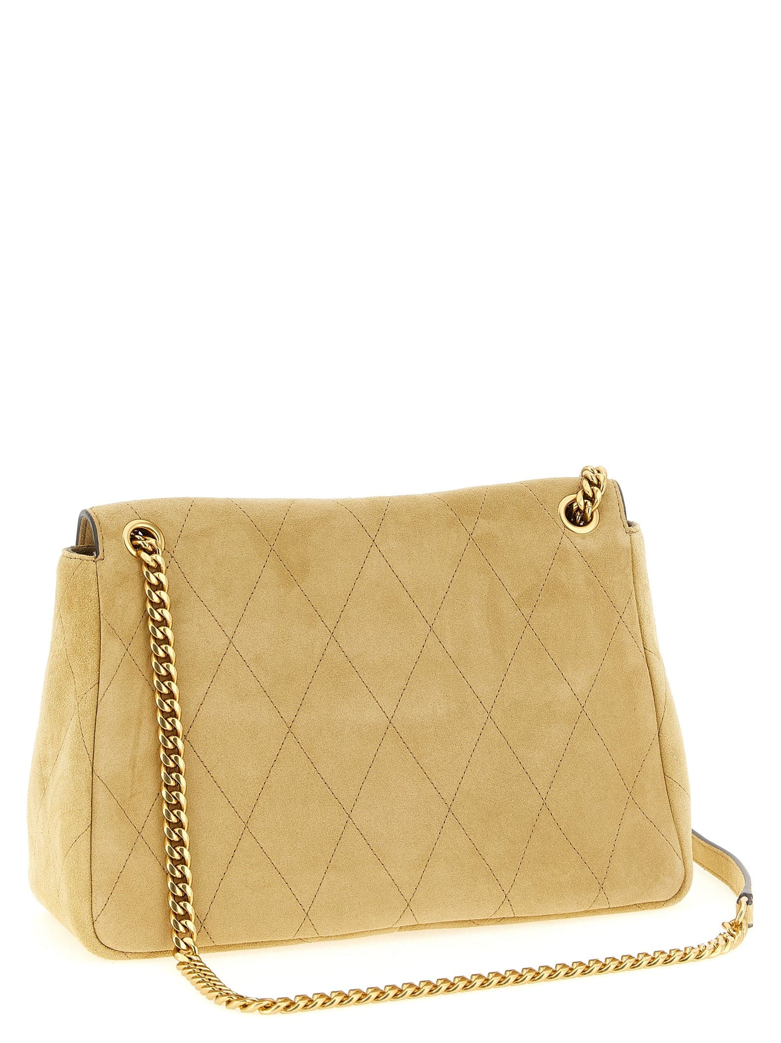 Beige Calfskin Shoulder Bag - 2