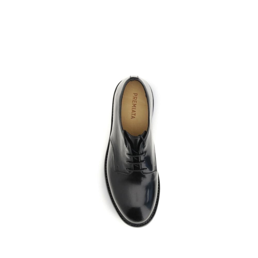Black Calf Leather Bos Taurus Oxfords And Derbies - 4