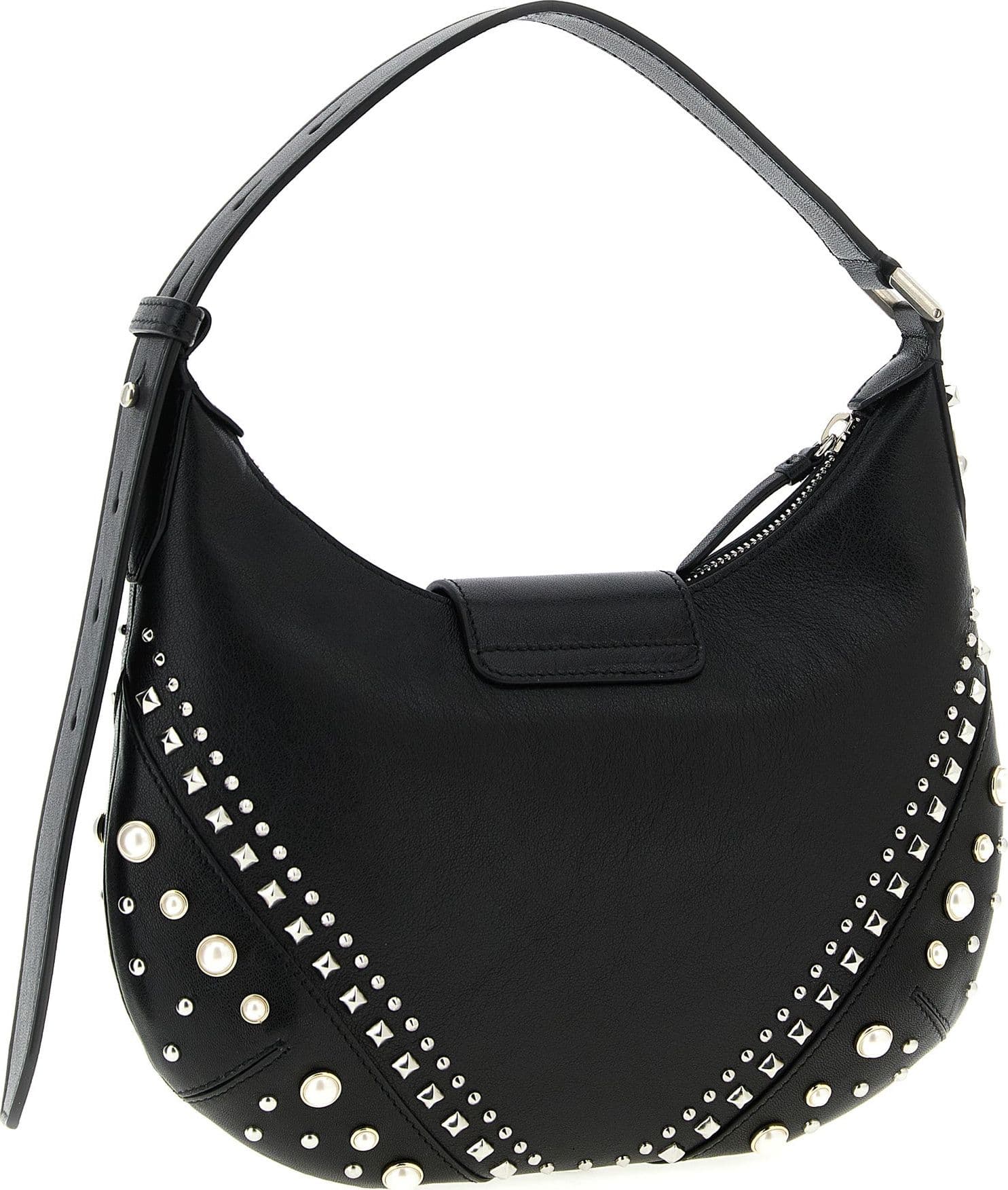 White Lamb Leather Shoulder Bag - 2