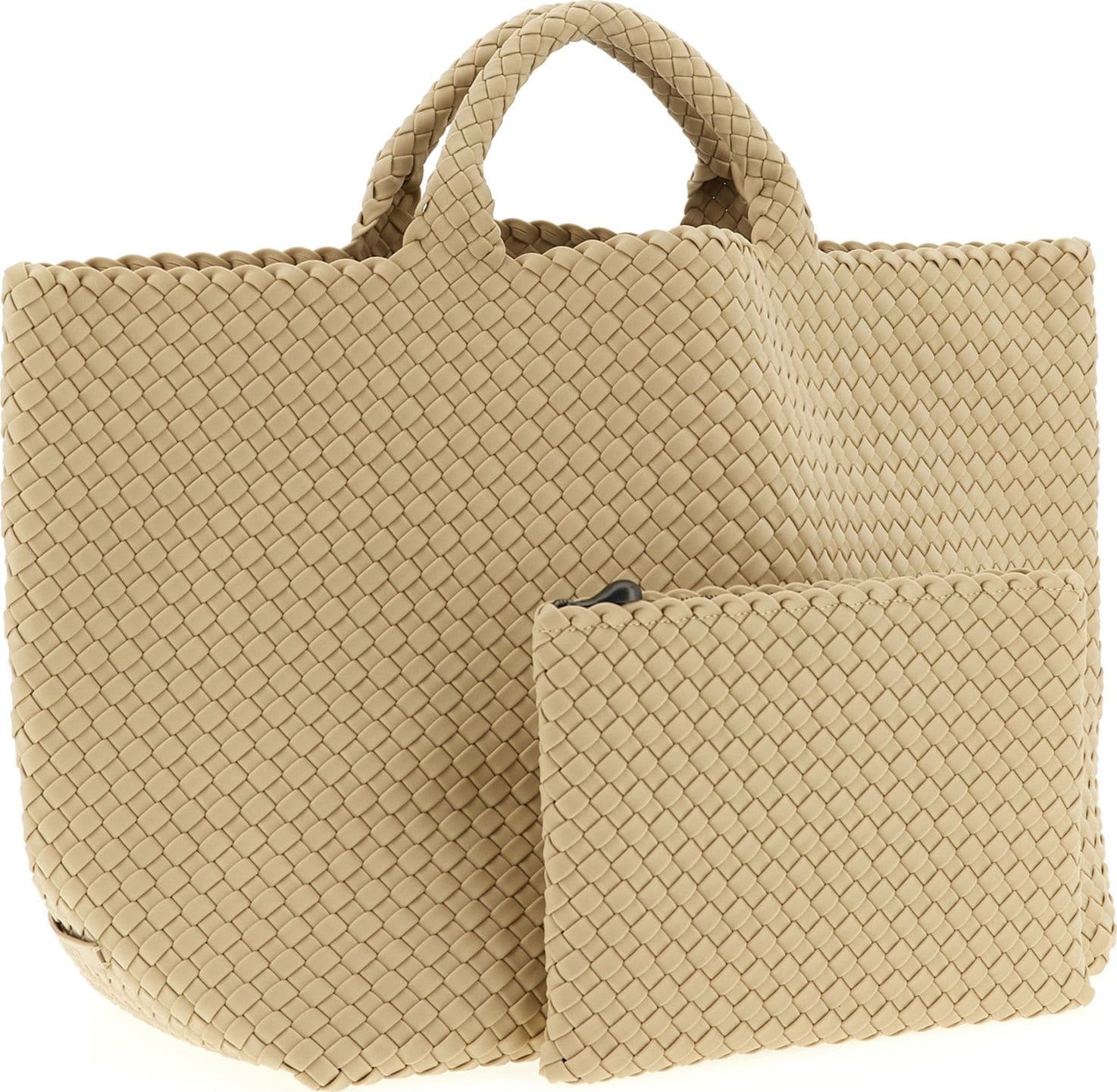 Beige Neoprene Tote Bag - 3