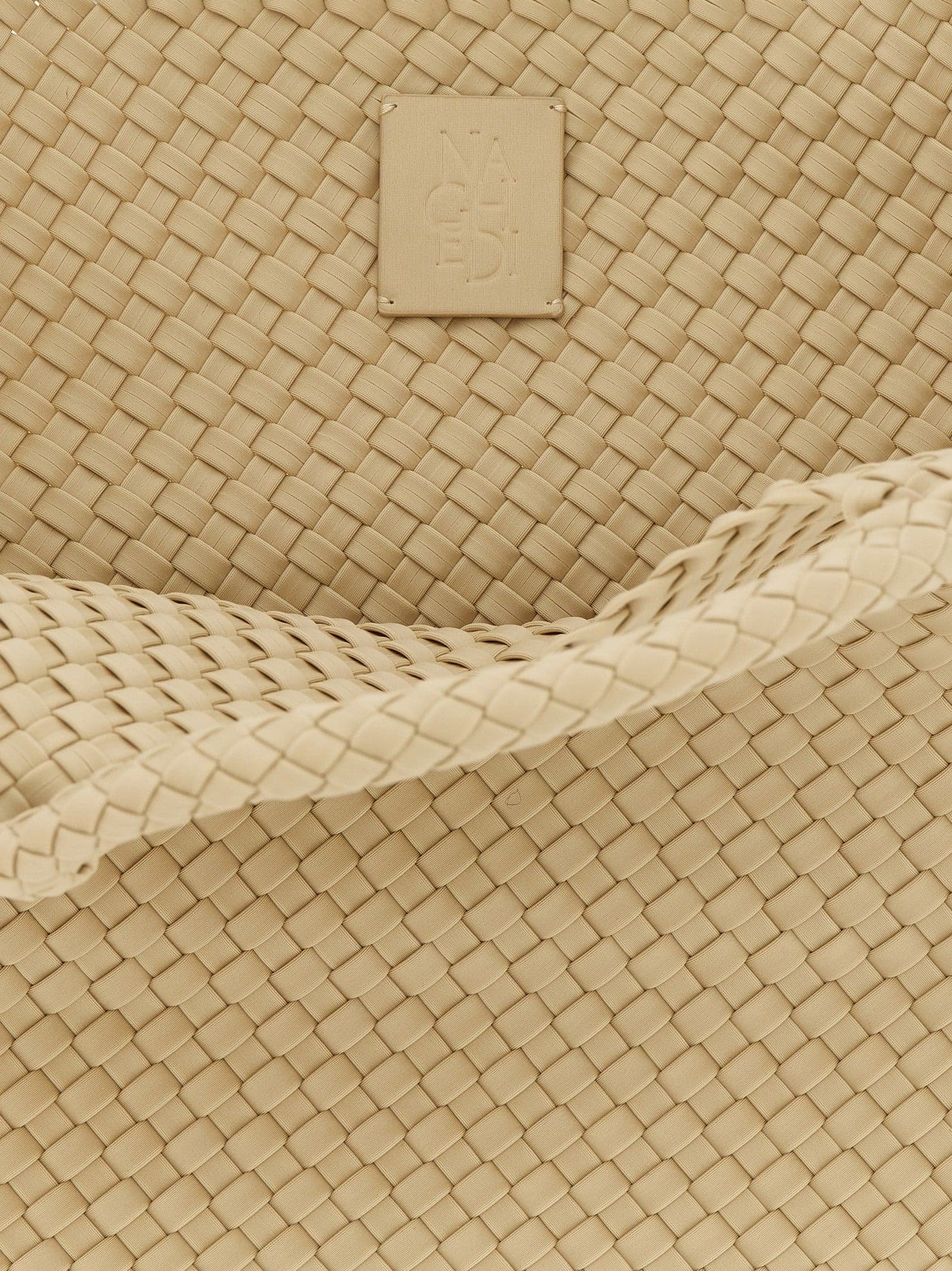 Beige Neoprene Tote Bag - 4