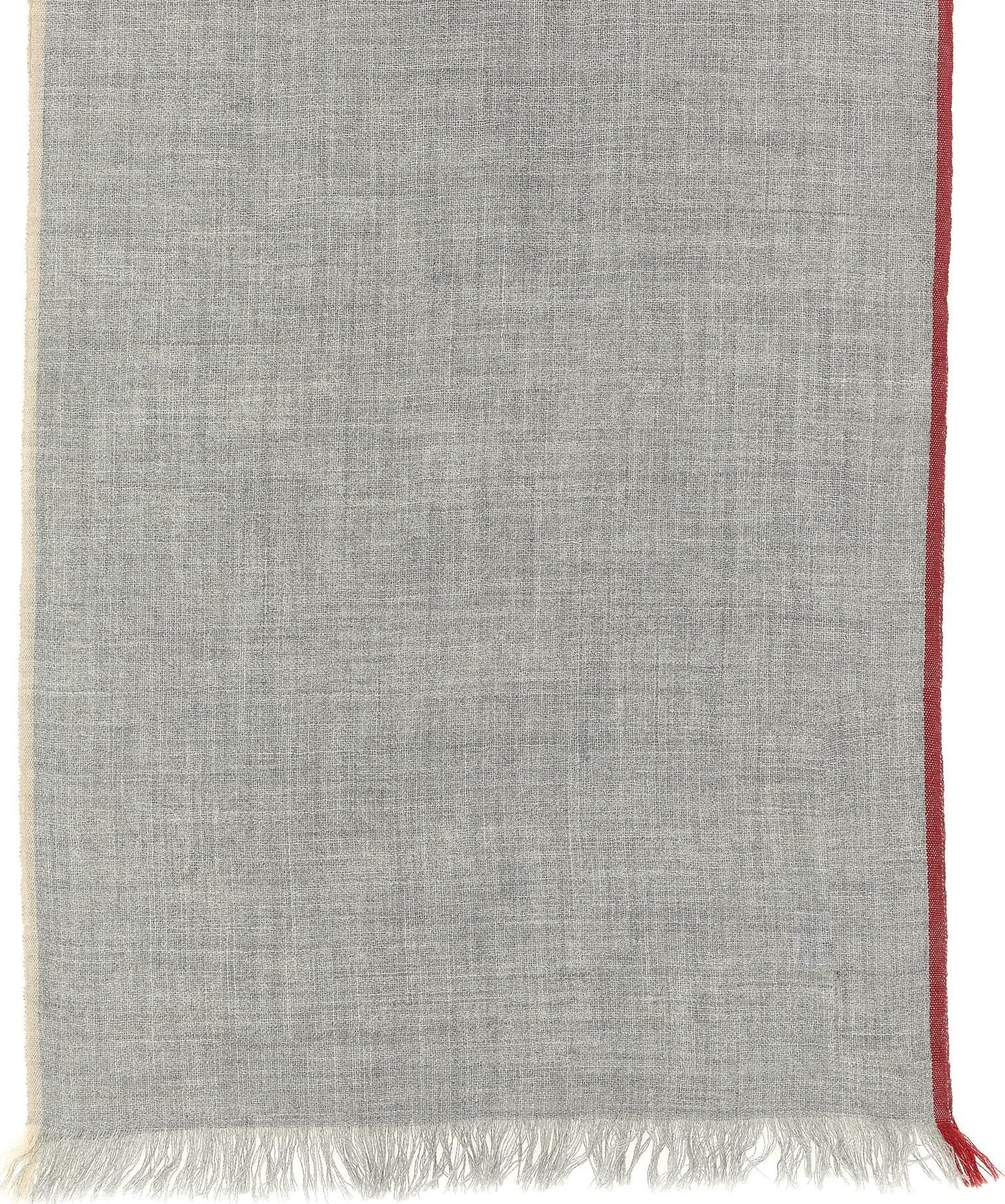 Gray Virgin Wool Scarf - 2