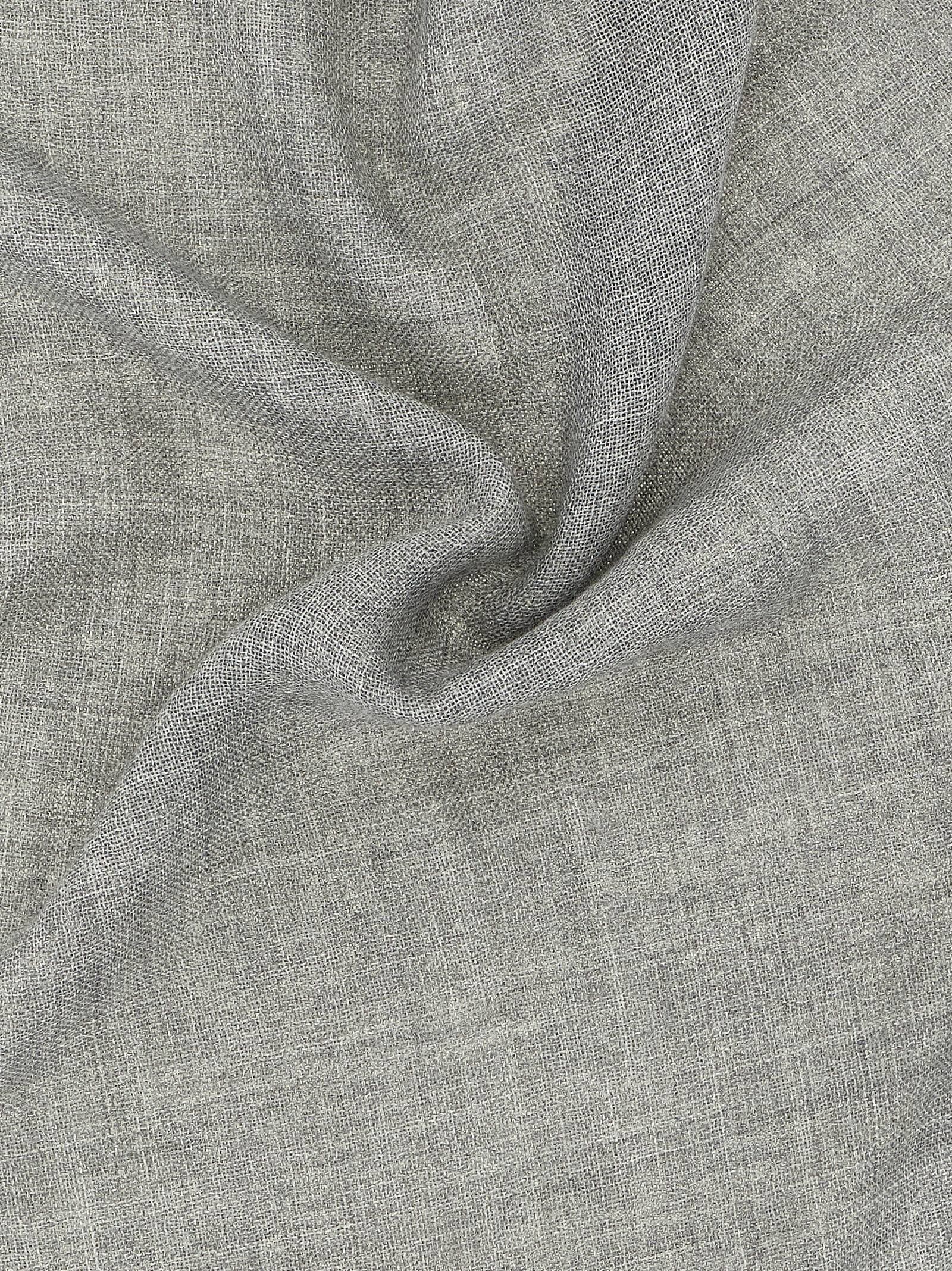 Gray Virgin Wool Scarf - 3