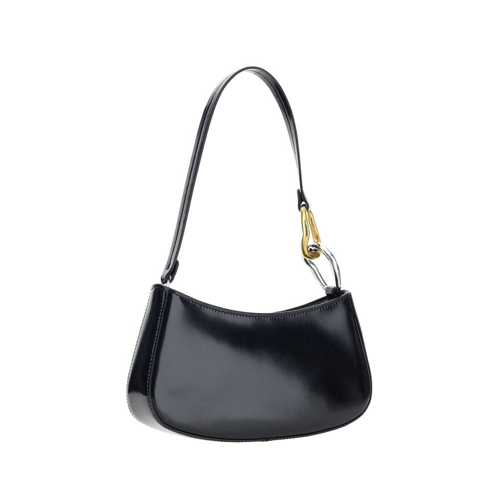 Black Calf Leather Bos Taurus Shoulder Bag - 2