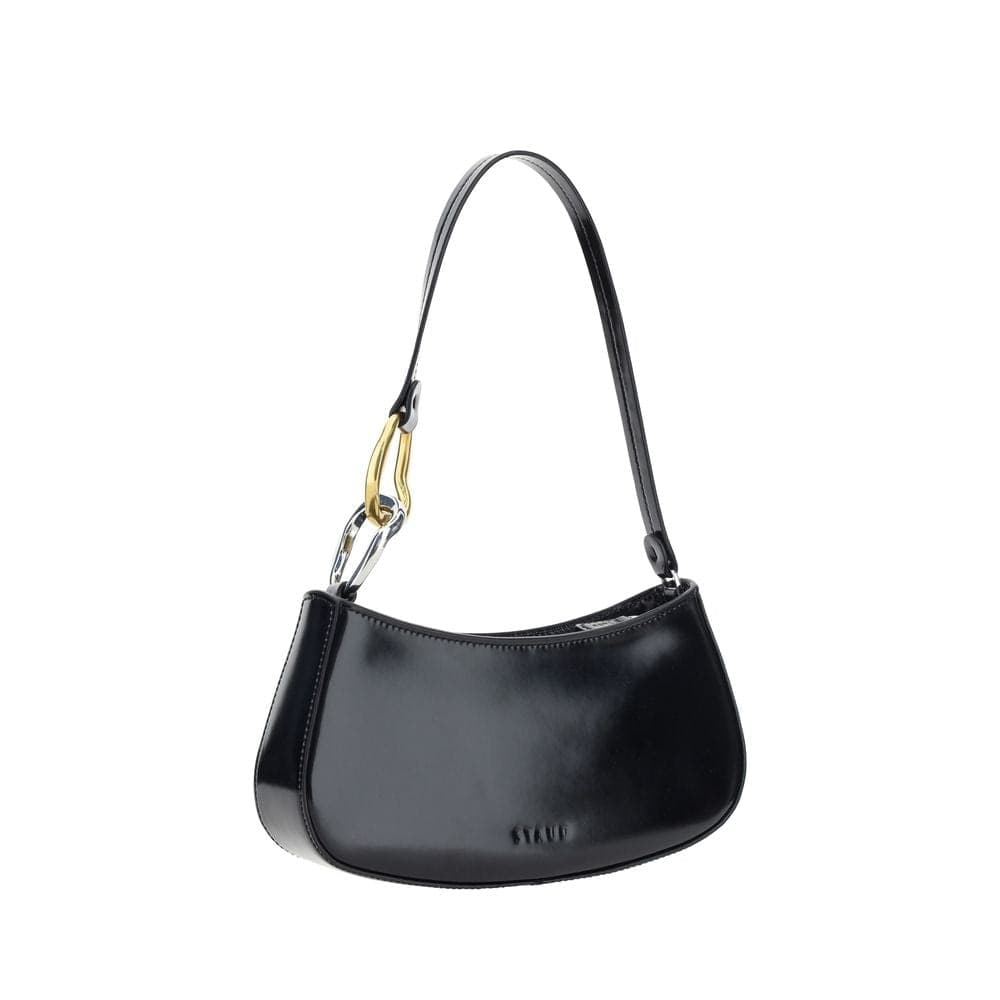 Black Calf Leather Bos Taurus Shoulder Bag - 3