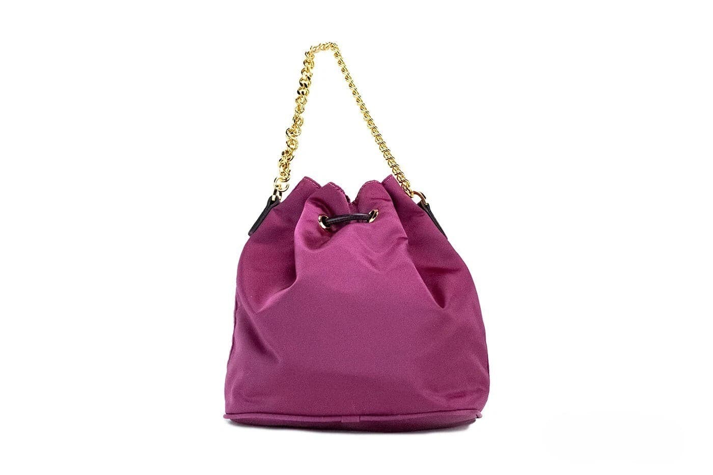 Versace Small Dahlia Nylon Medusa Pendant Bucket Chain Crossbody Bag Purse - 2