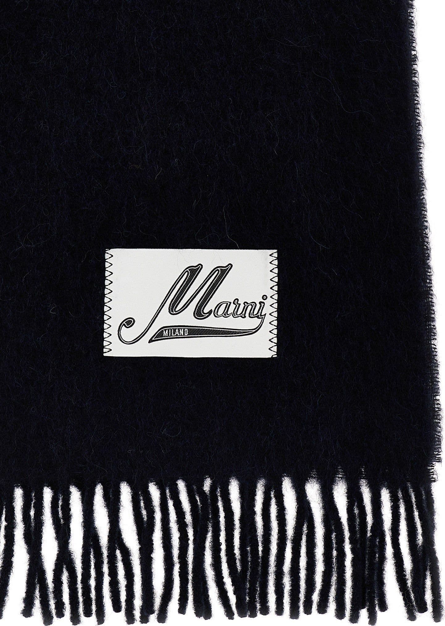 Blue Wool Scarf - 2