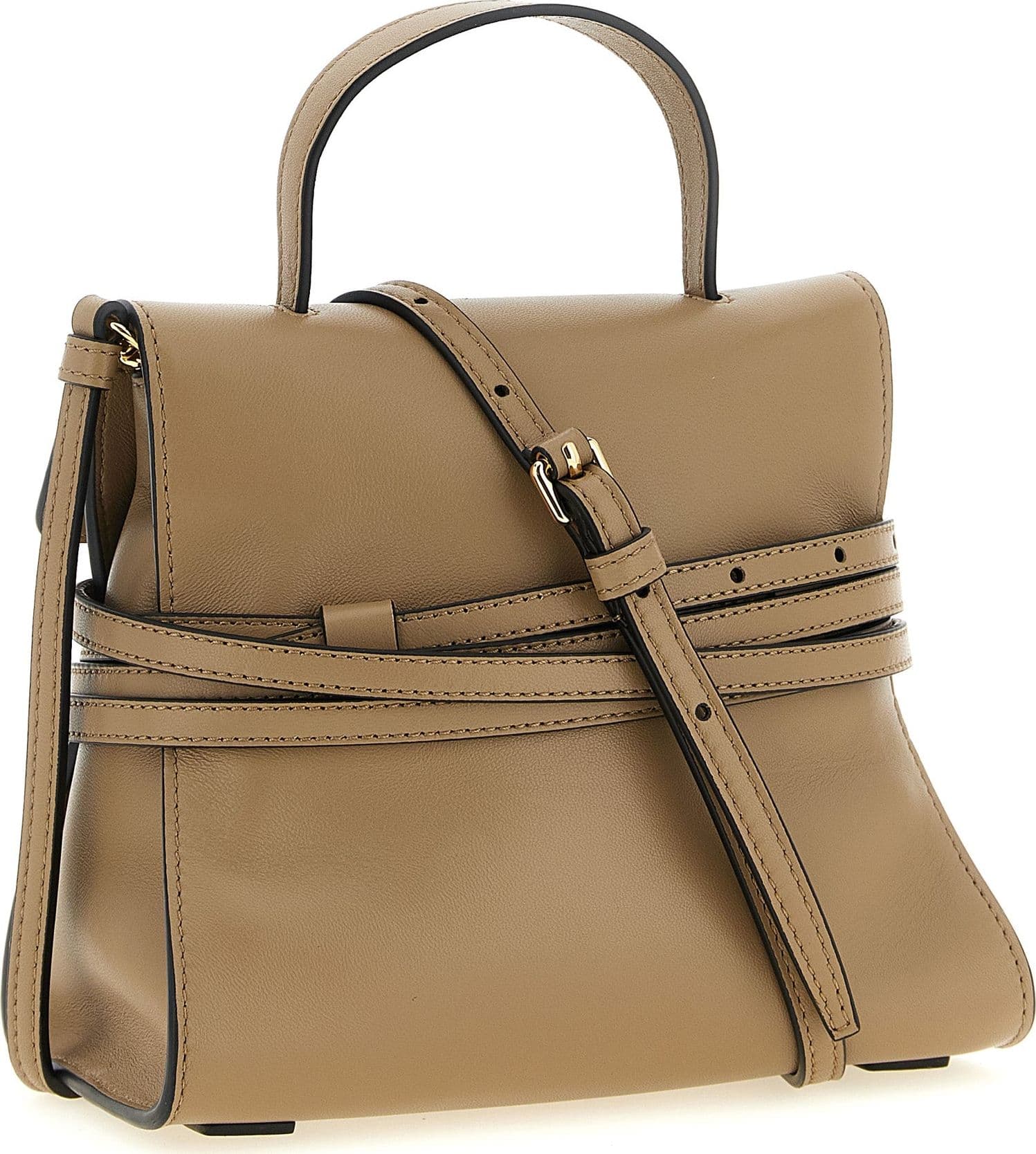 Beige Napa Leather / Calf Bos Taurus Handbag - 2