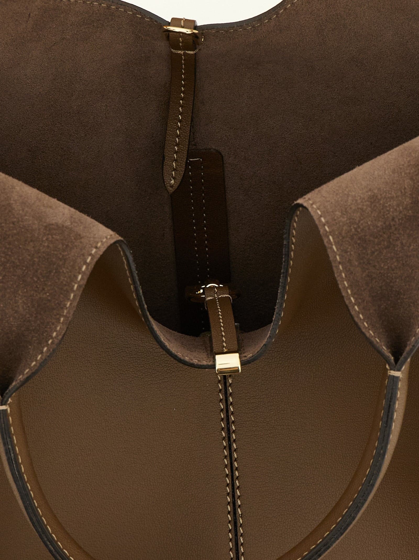 Brown Calfskin Handbag - 4