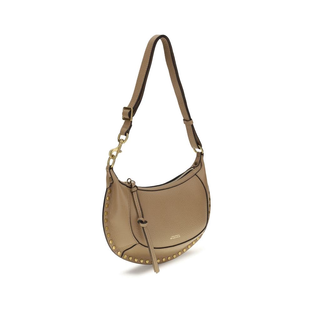 Beige Calf Leather Bos Taurus Shoulder Bag - 2