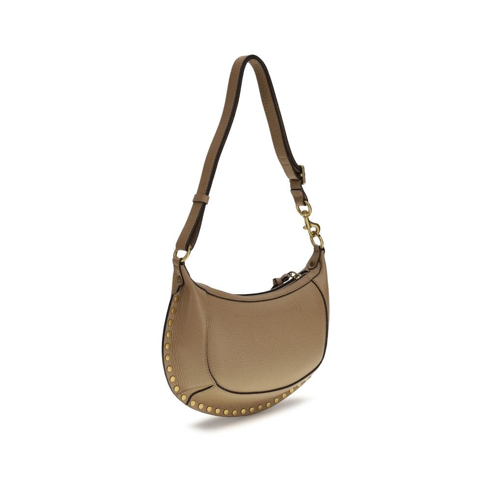 Beige Calf Leather Bos Taurus Shoulder Bag - 3