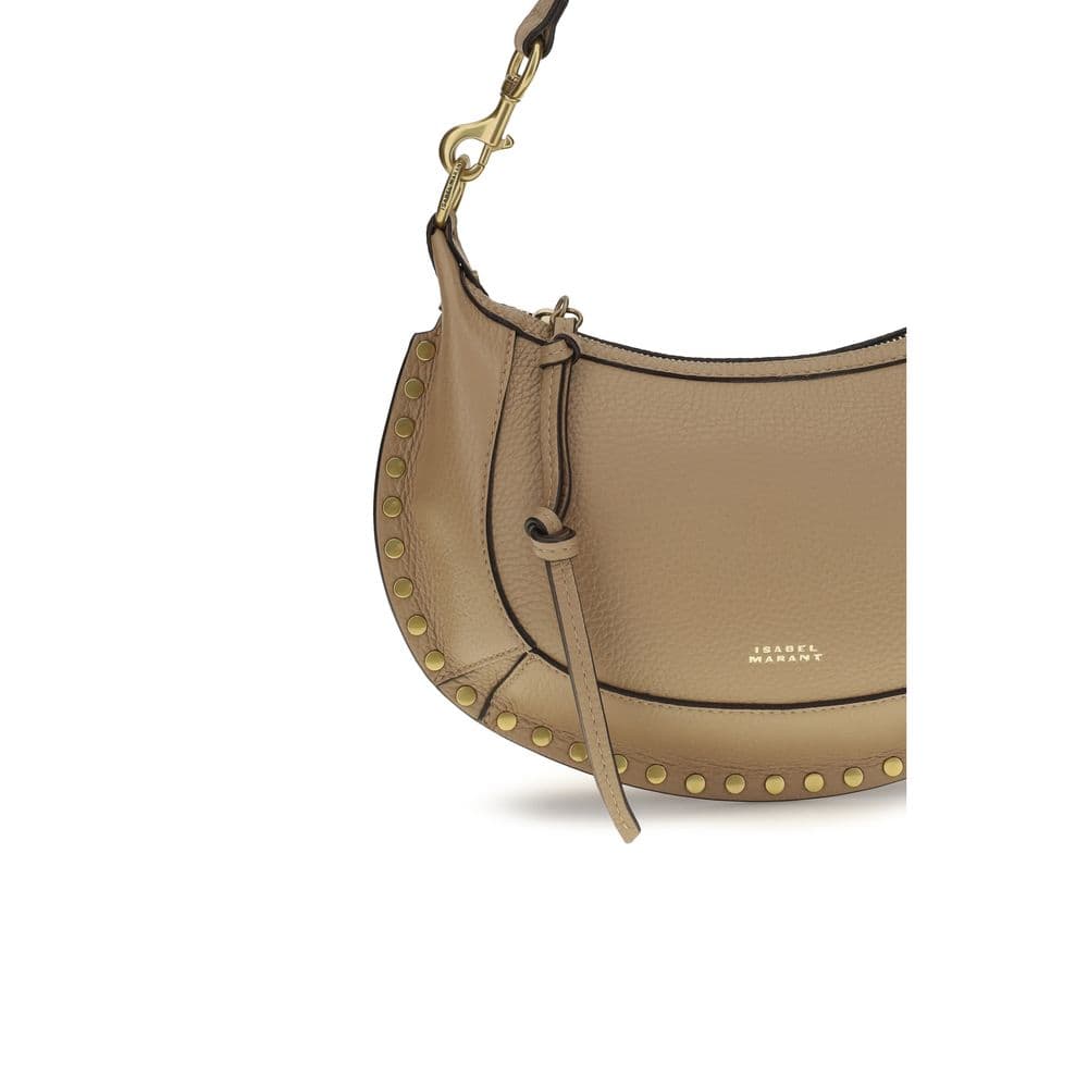 Beige Calf Leather Bos Taurus Shoulder Bag - 4