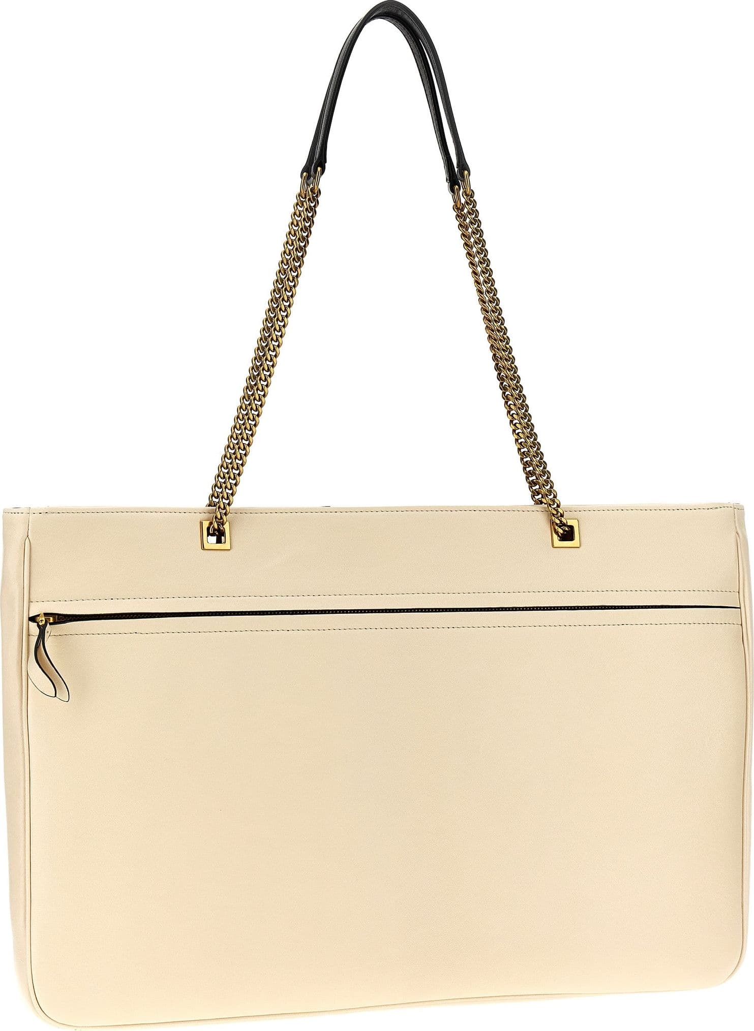 Bicolor Lamb Leather Tote Bag - 2