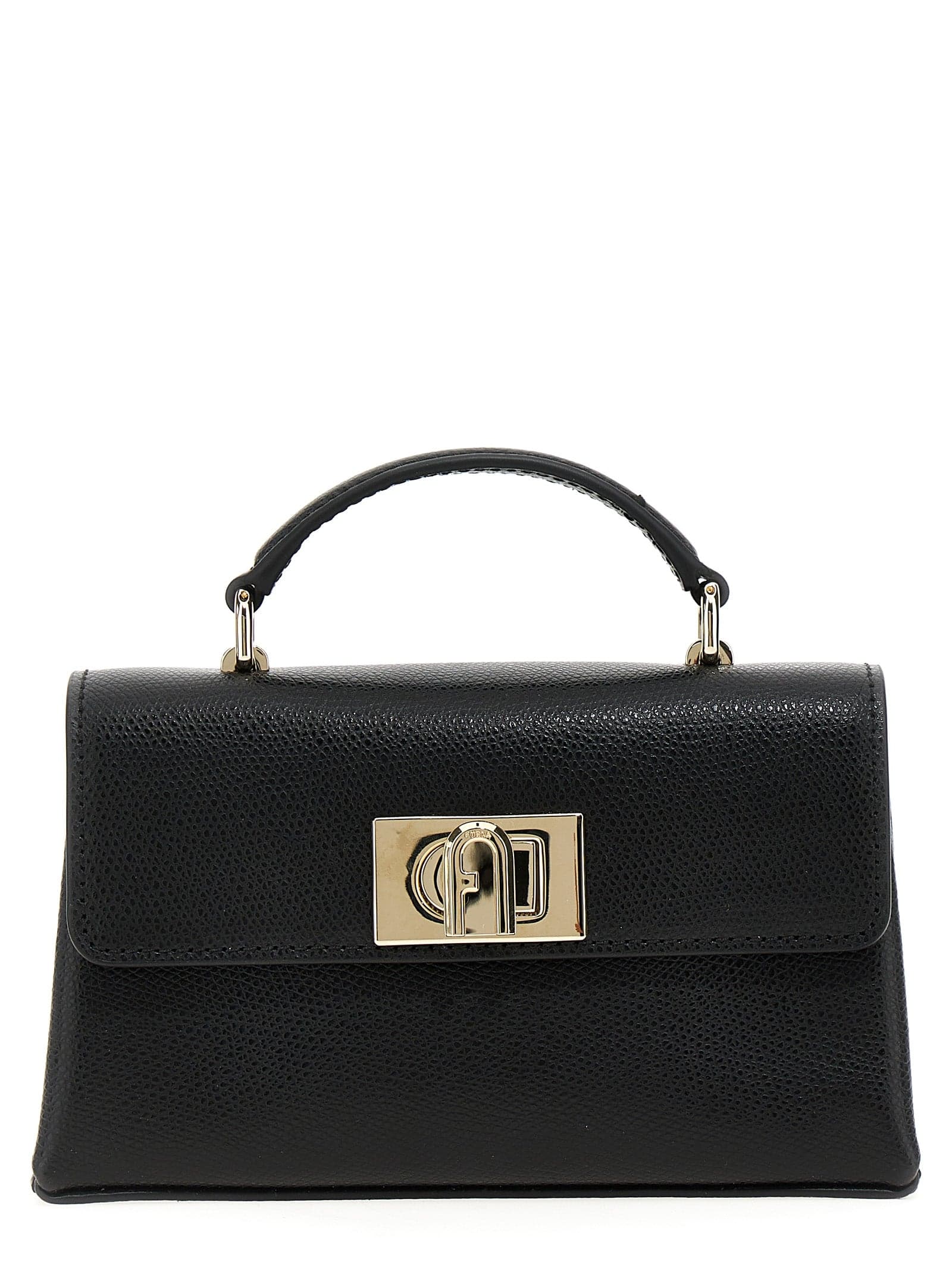 Black Leather Crossbody Bag