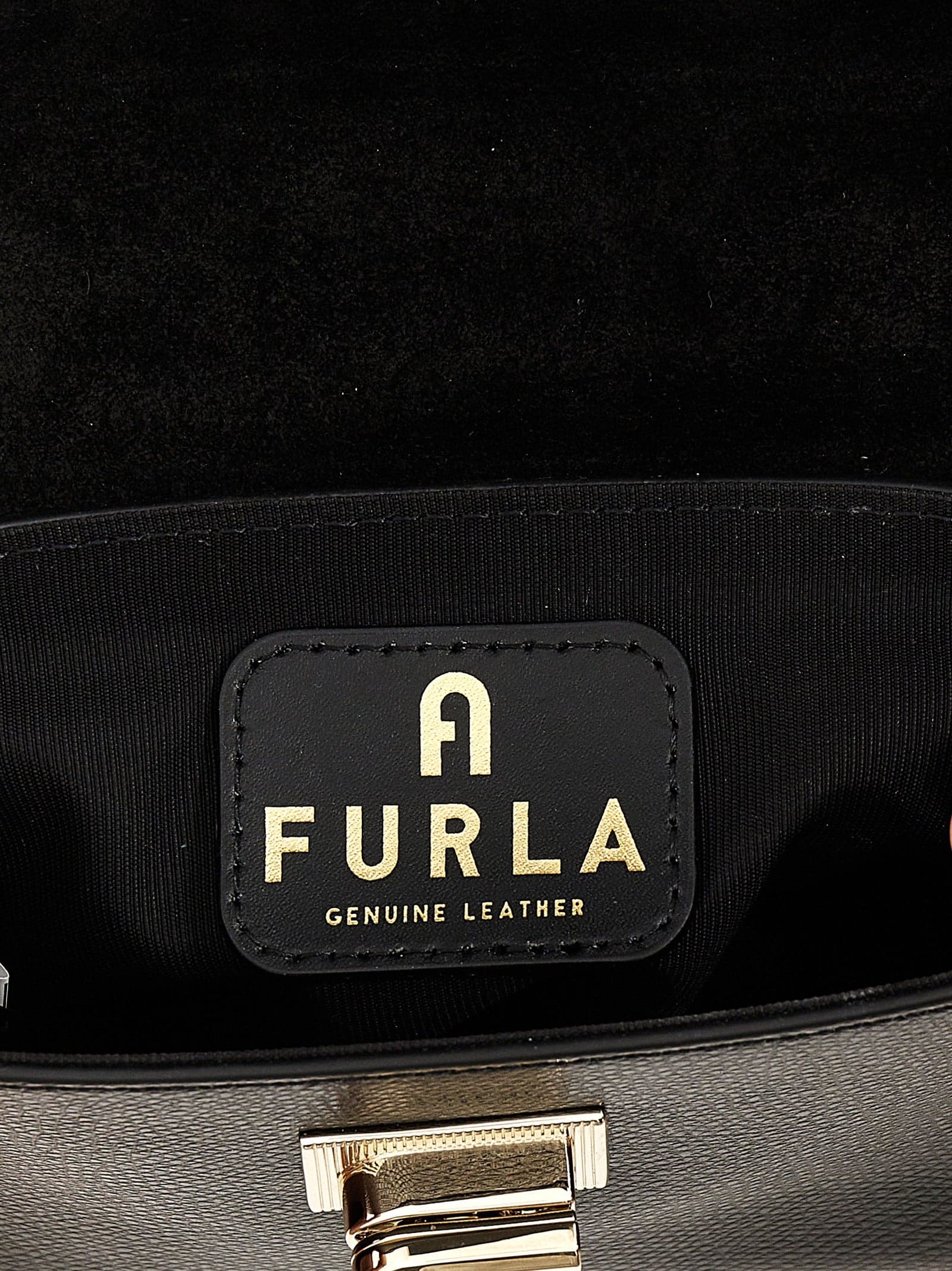 Black Leather Crossbody Bag - 4