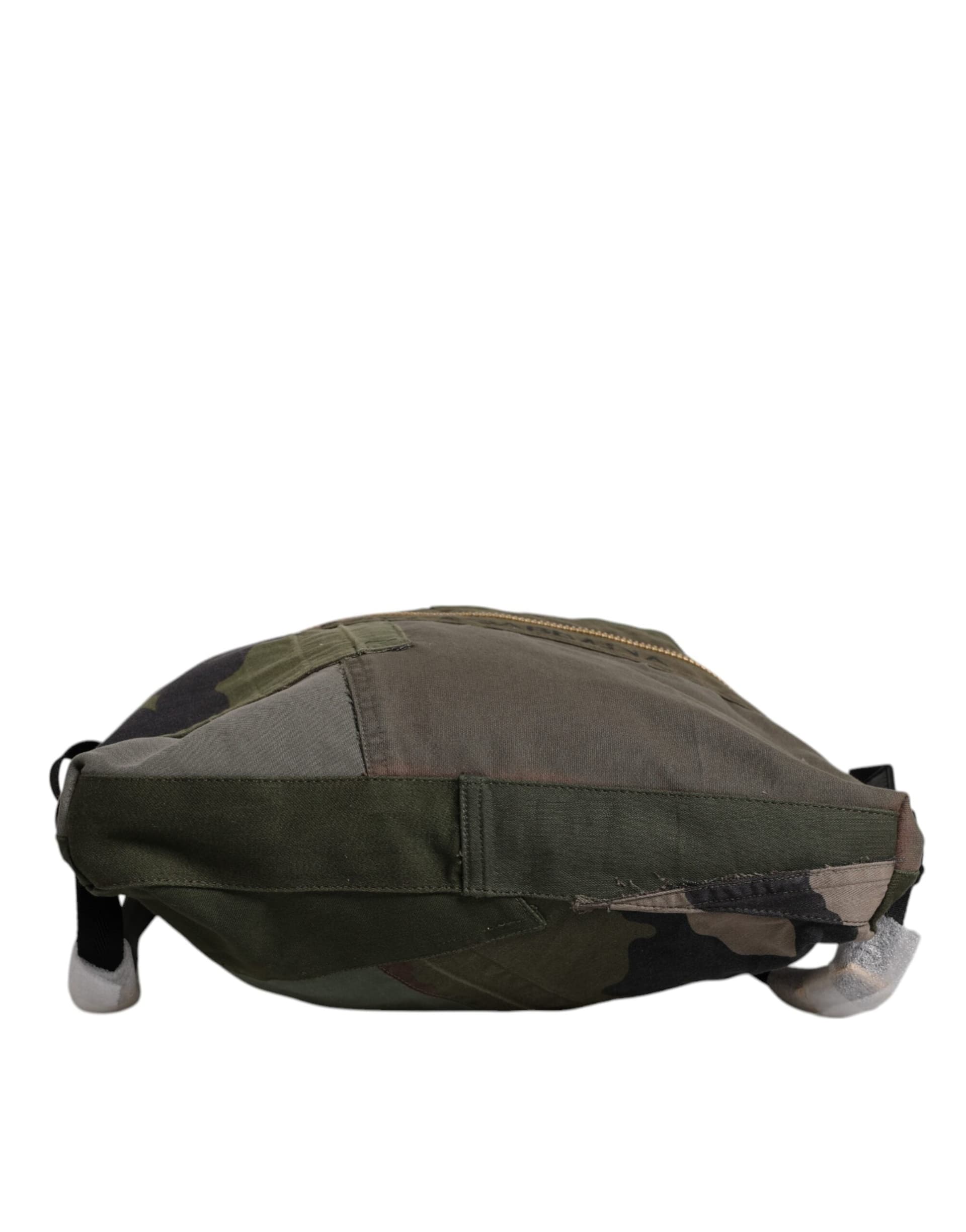 Military Green Patchwork Rucksack Backpack Bag - 3