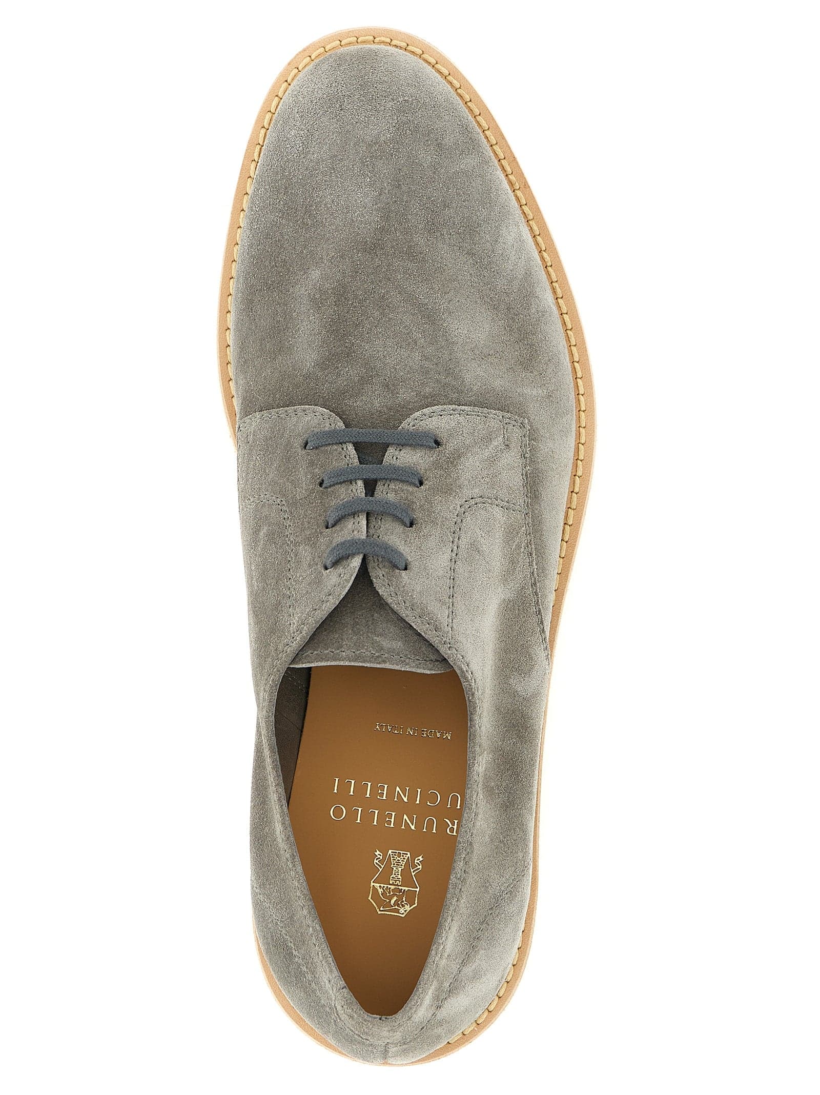 Gray Leather Oxfords And Derbies - 4