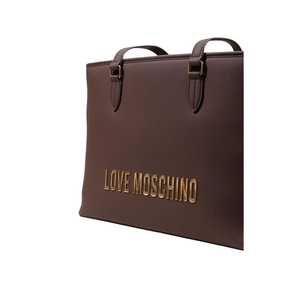 Brown Polyethylene Handbag - 4