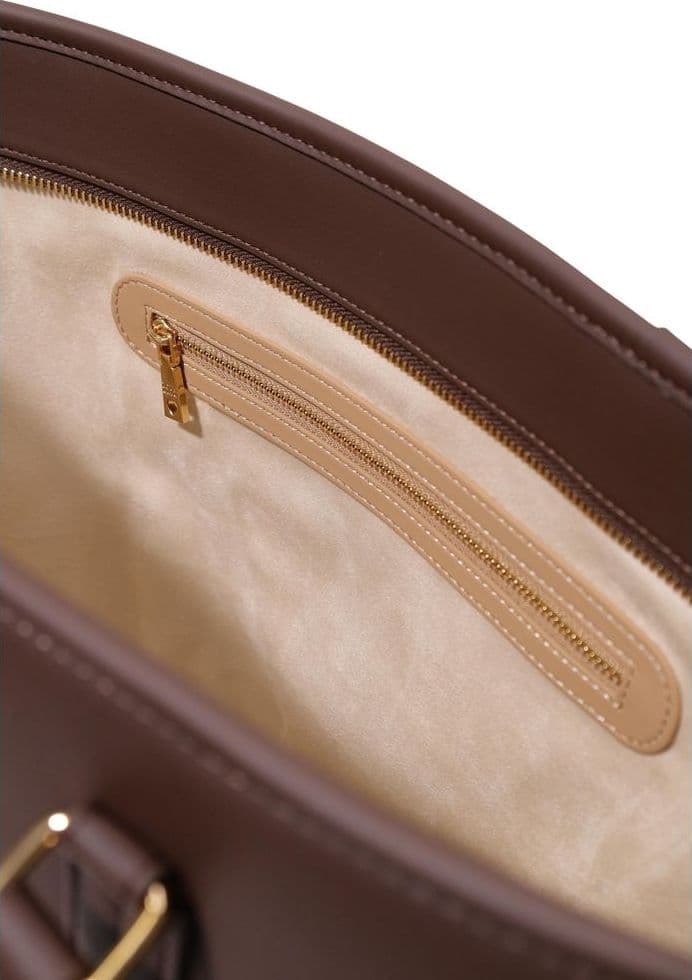 Brown Polyethylene Handbag - 5