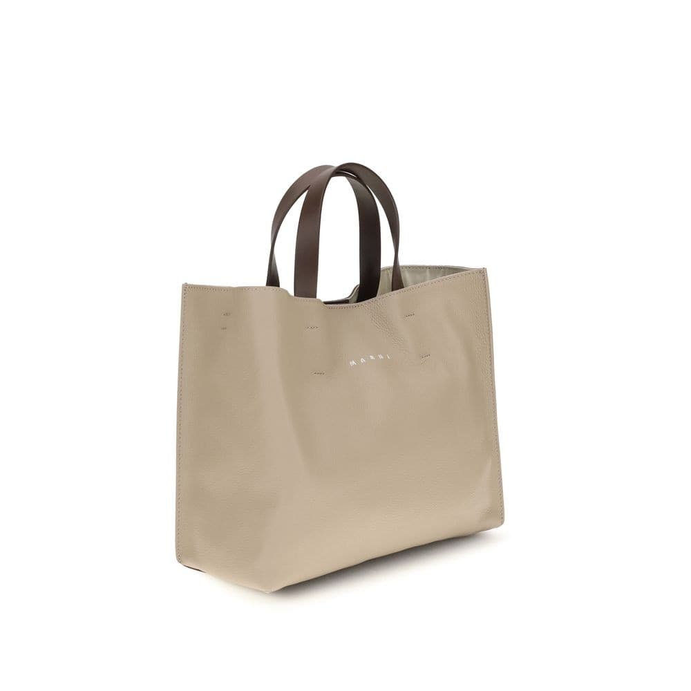 Beige Calf Leather Bos Taurus Shoulder Bag - 2