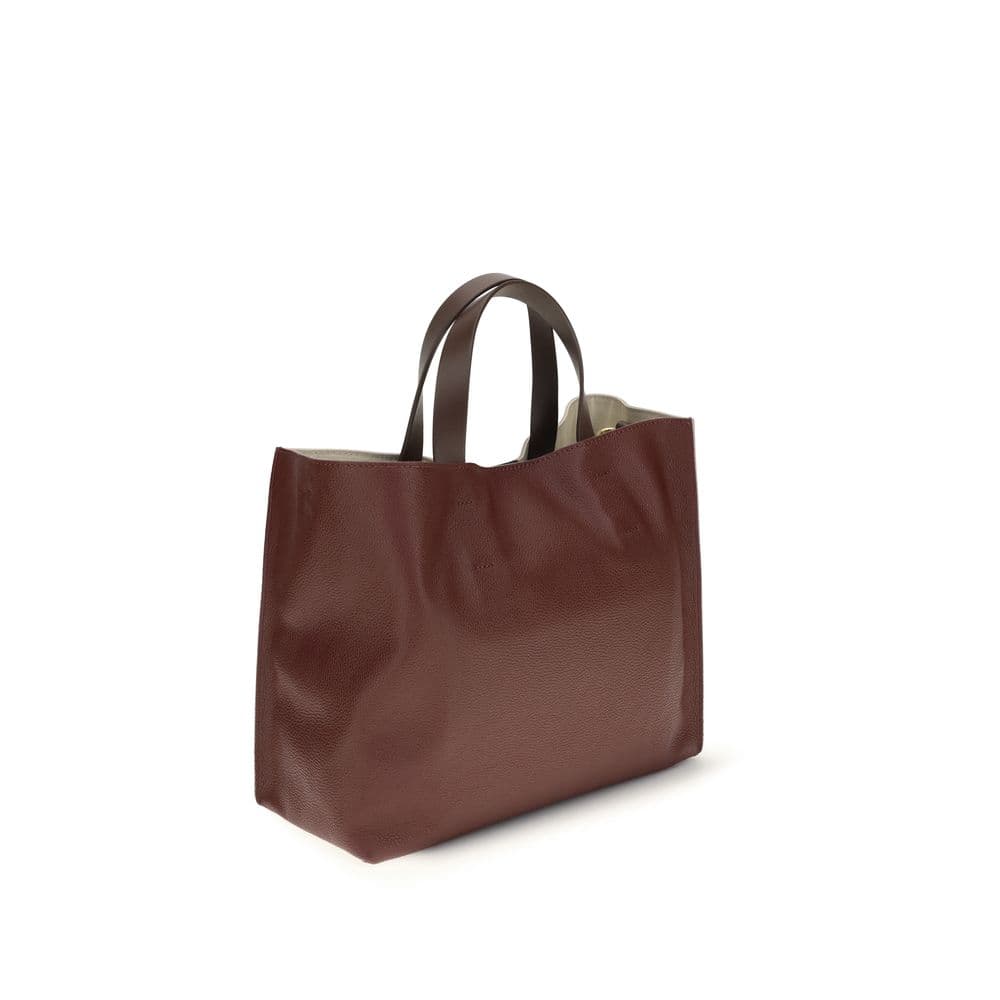 Beige Calf Leather Bos Taurus Shoulder Bag - 3