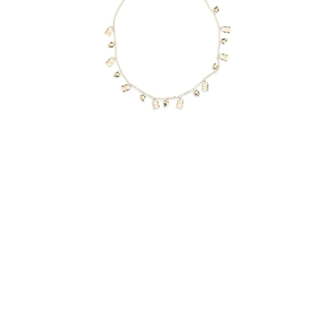 Gold Brass Necklace - 3