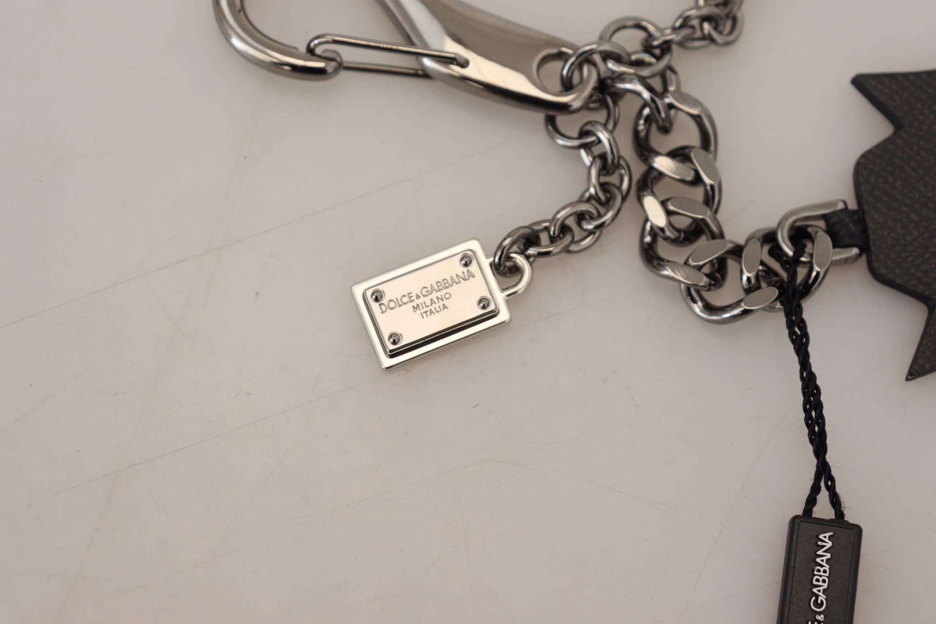 Black Prince Studs Logo Silver Brass Keychain - 4
