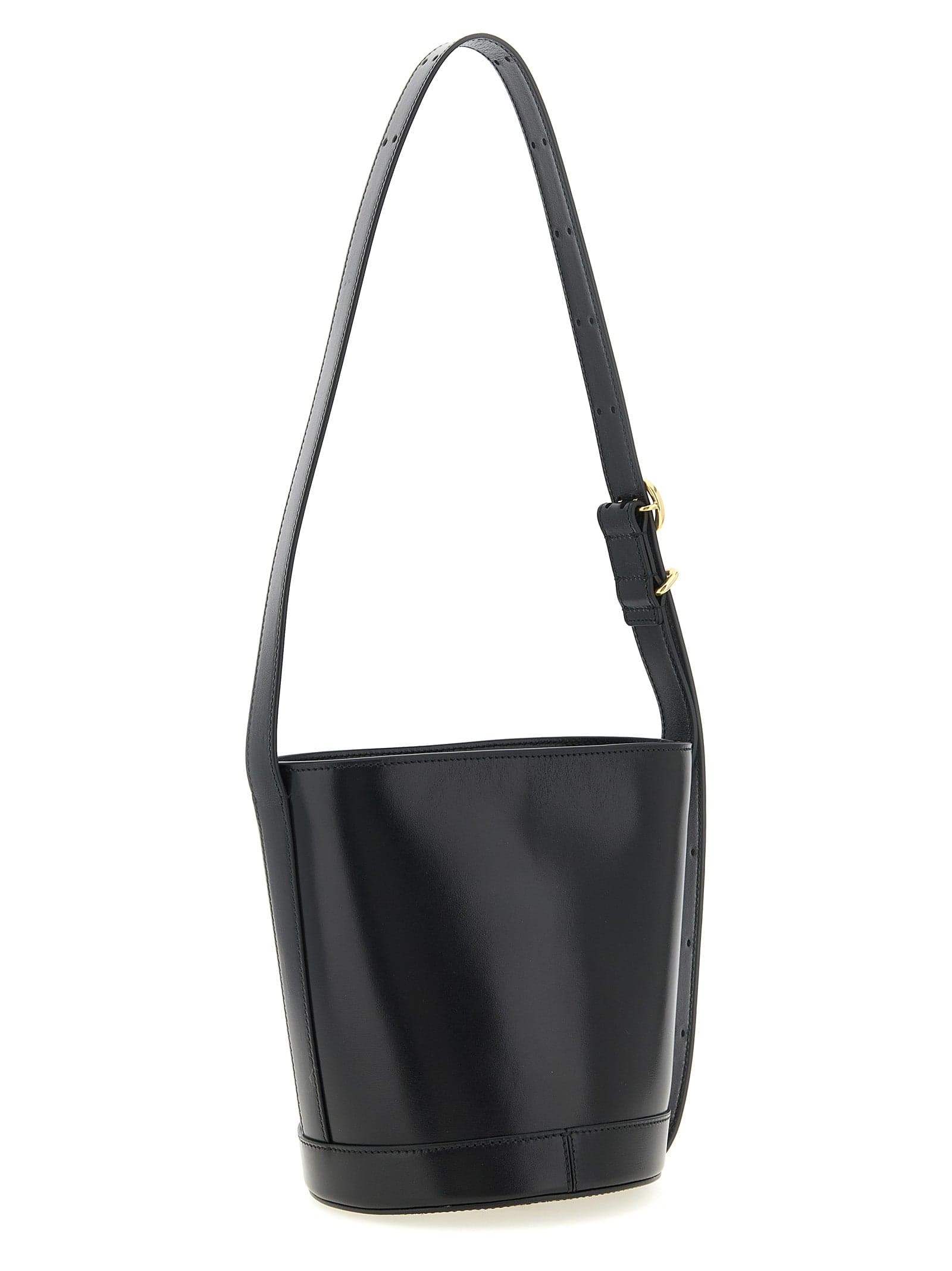 Black Calfskin Shoulder Bag - 2