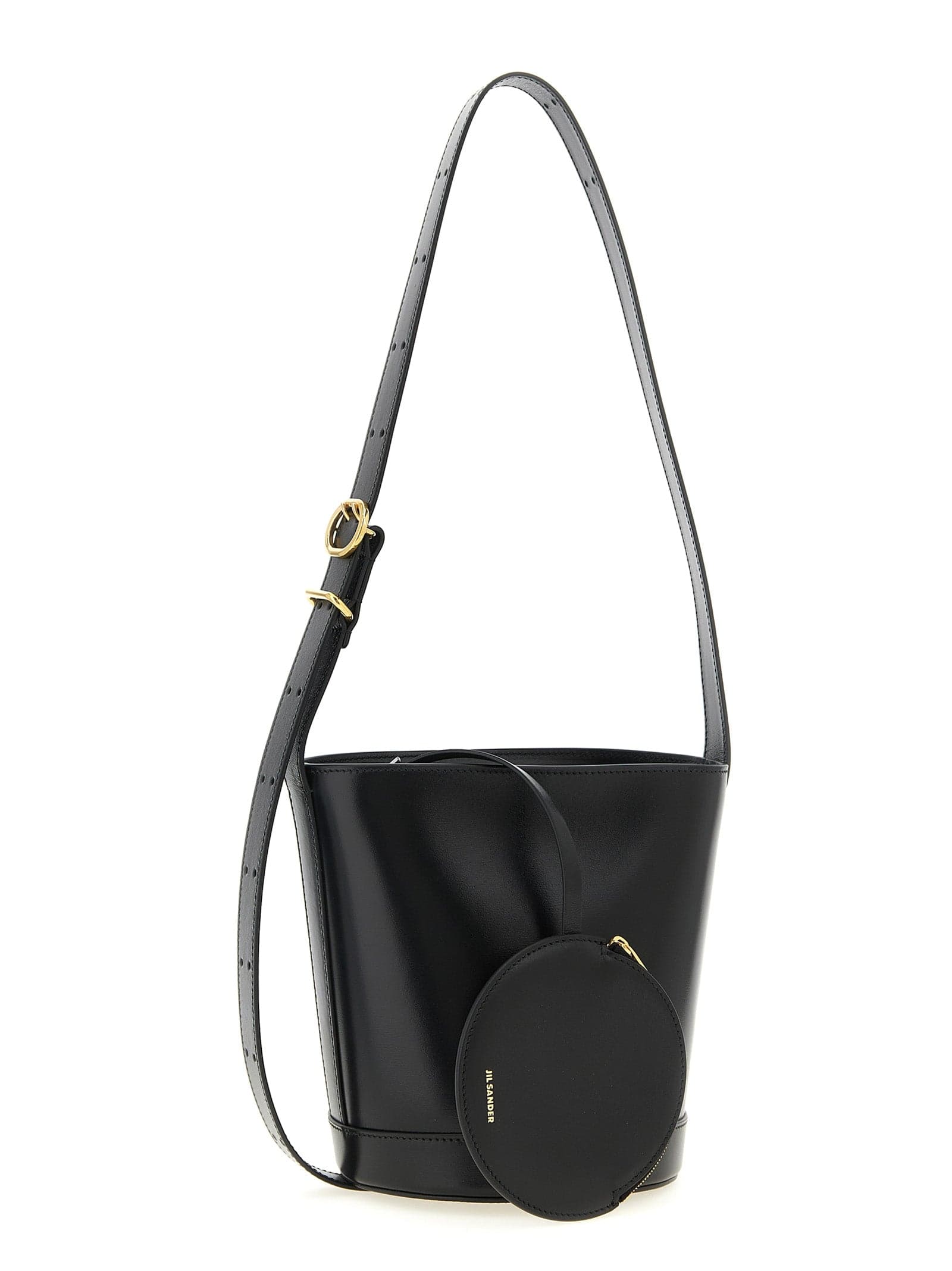 Black Calfskin Shoulder Bag - 3