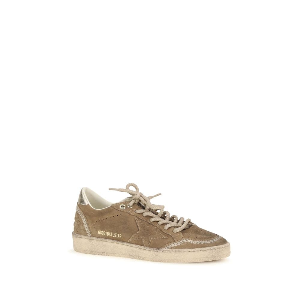 Beige Calf Leather Bos Taurus Athletic Sneakers - 2