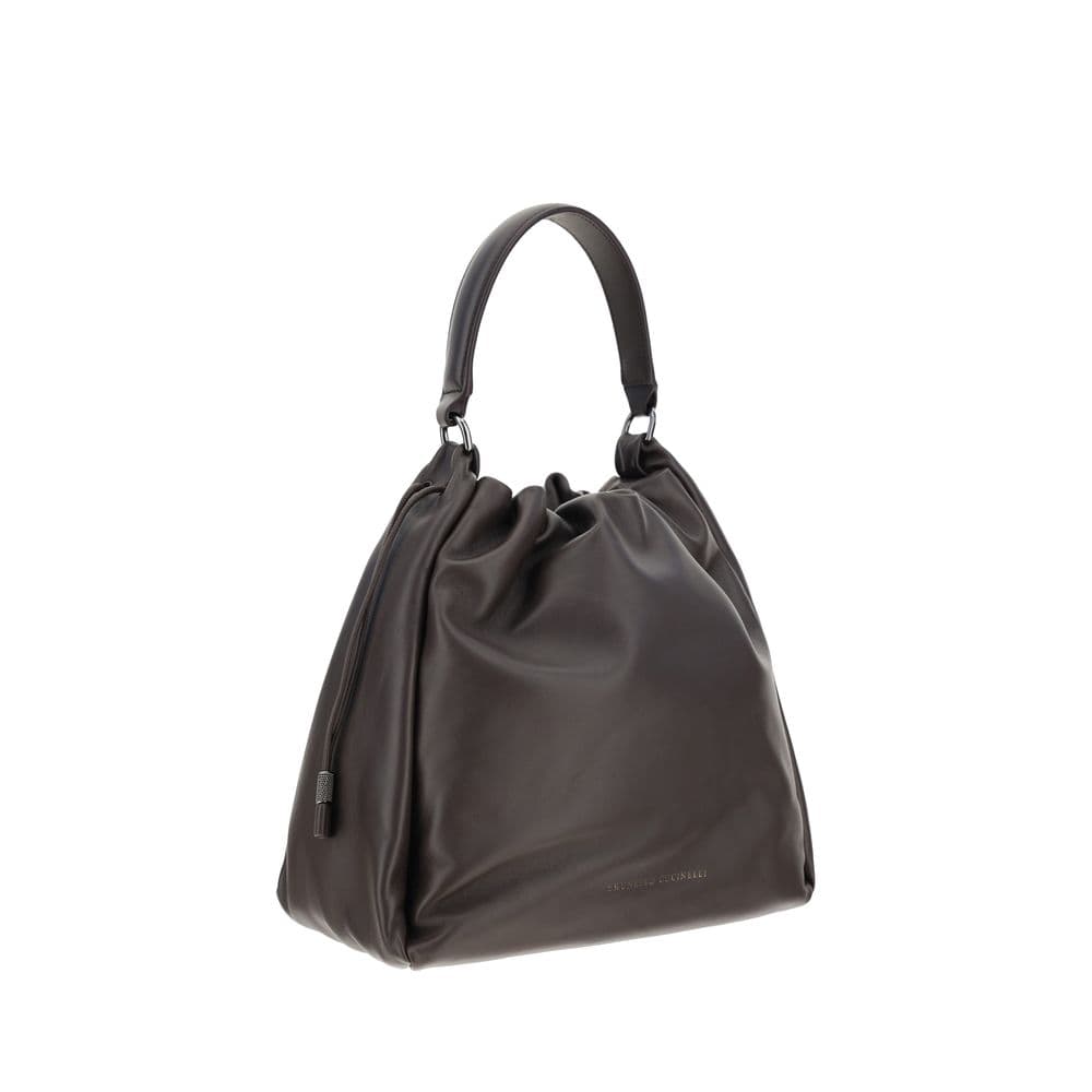 Brown Calf Leather Bos Taurus Shoulder Bag - 2