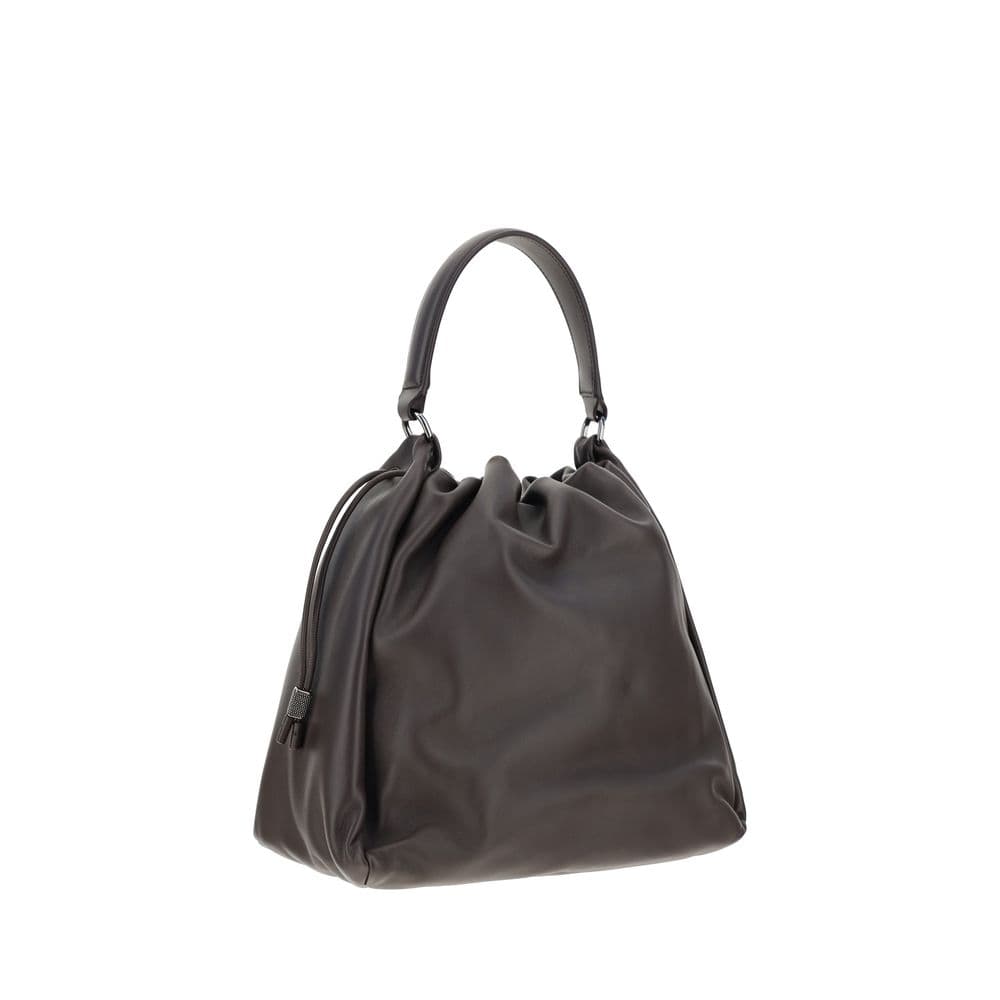 Brown Calf Leather Bos Taurus Shoulder Bag - 3