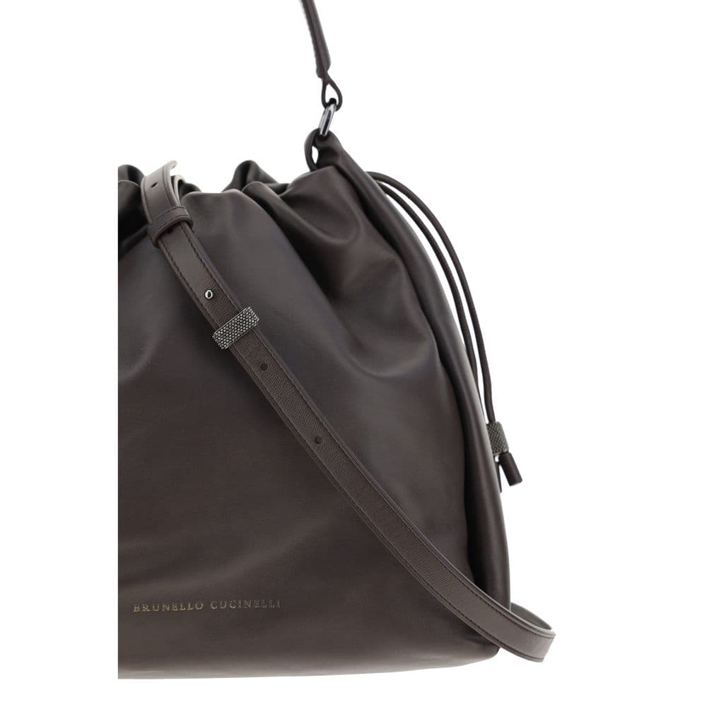 Brown Calf Leather Bos Taurus Shoulder Bag - 4