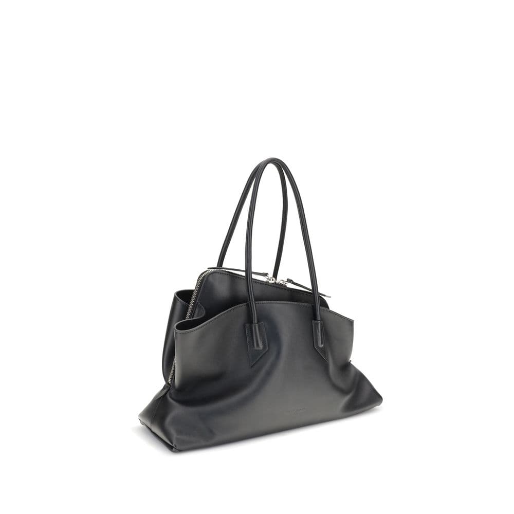 Black Calf Leather Bos Taurus Shoulder Bag - 2