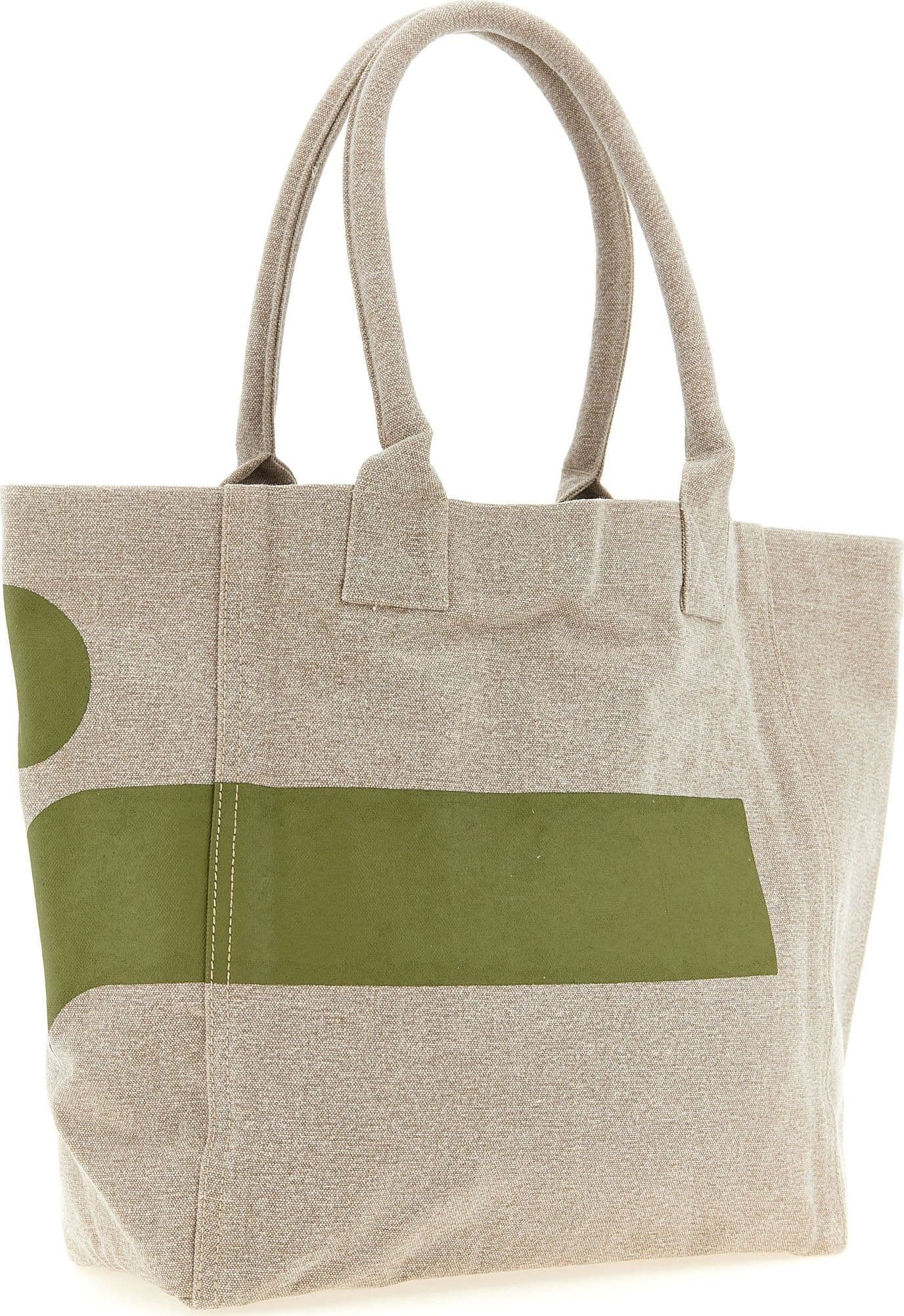 Bicolor Cotton Tote Bag - 2