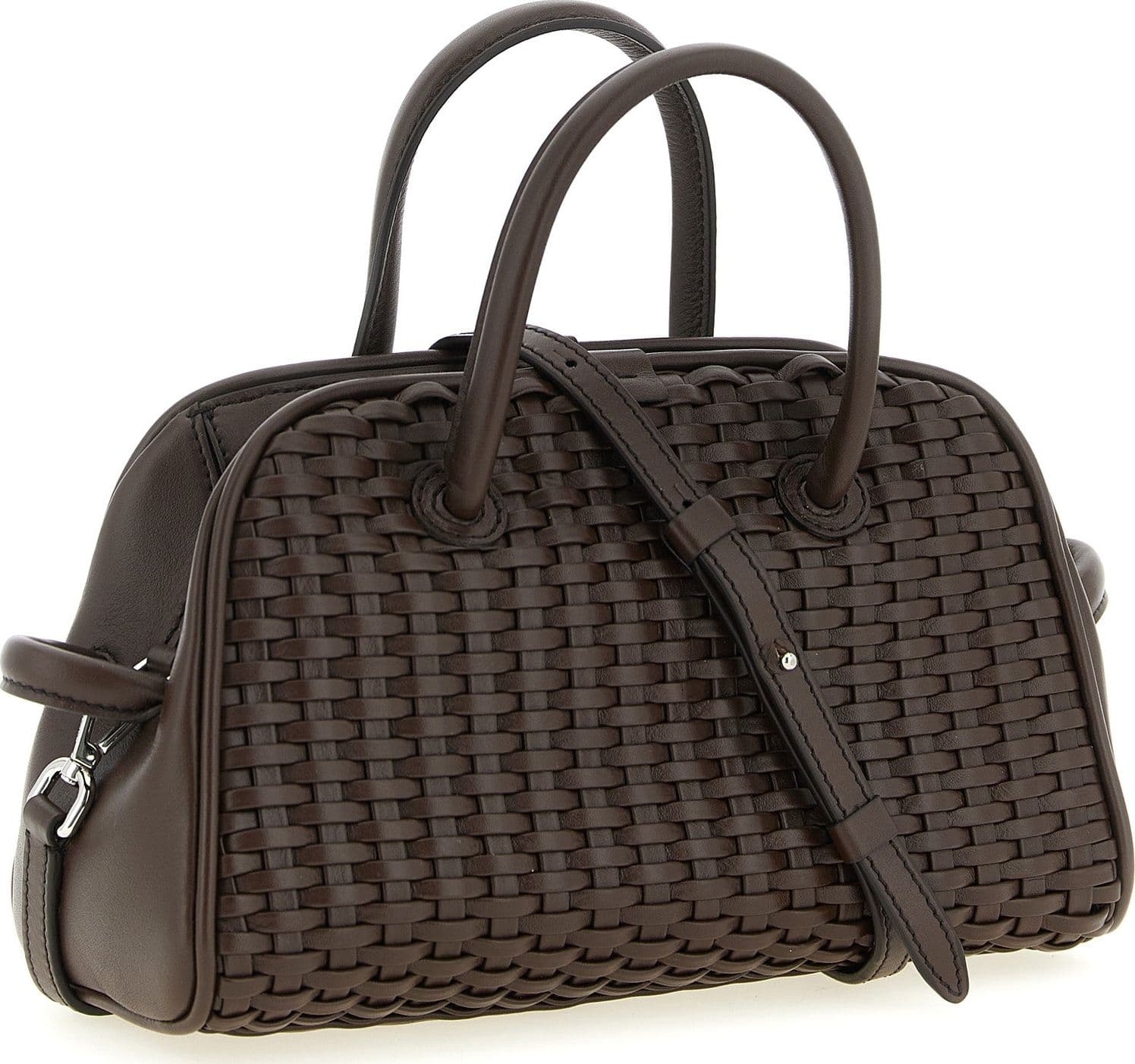 Brown Cotton Handbag - 2