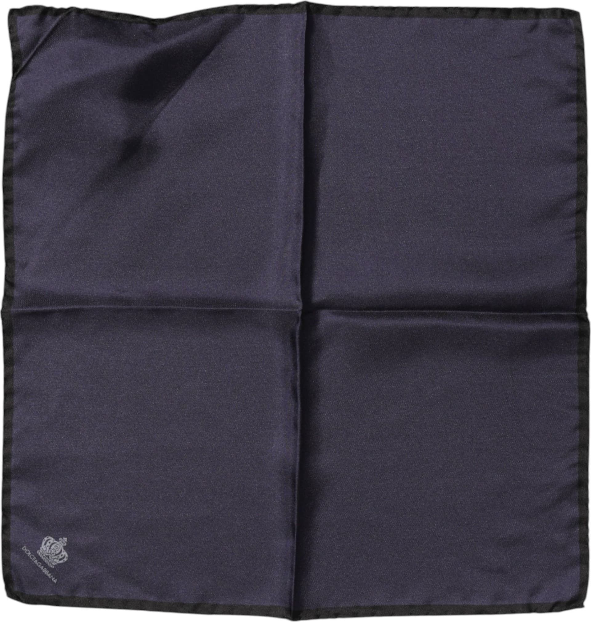 Blue DG Crown Silk Square Men Foulard Scarf - 3
