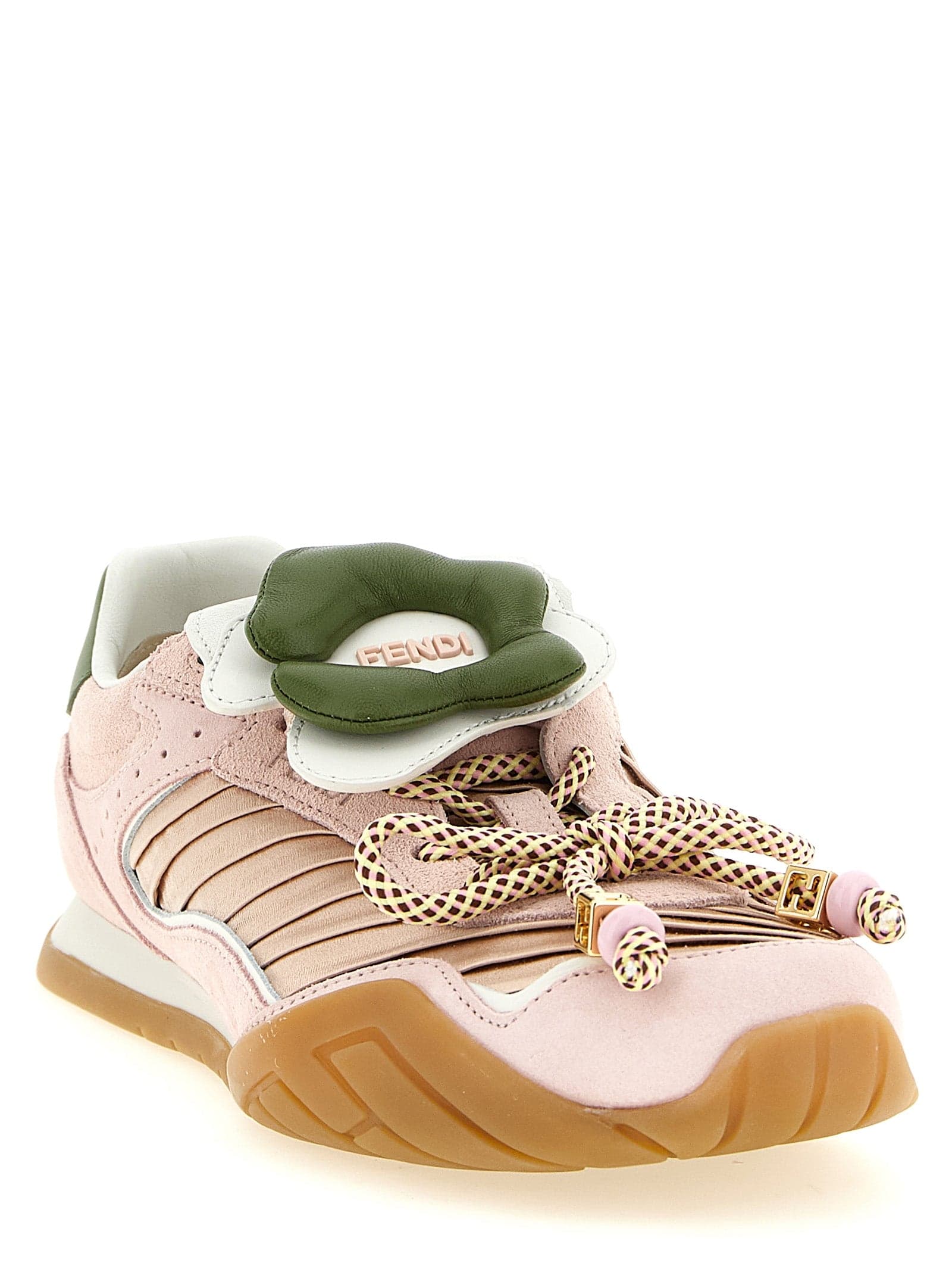 Multicolor Calfskin Athletic Sneakers - 3