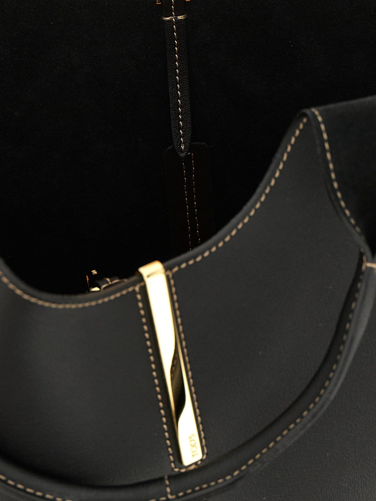 Black Calfskin Tote Bag - 4